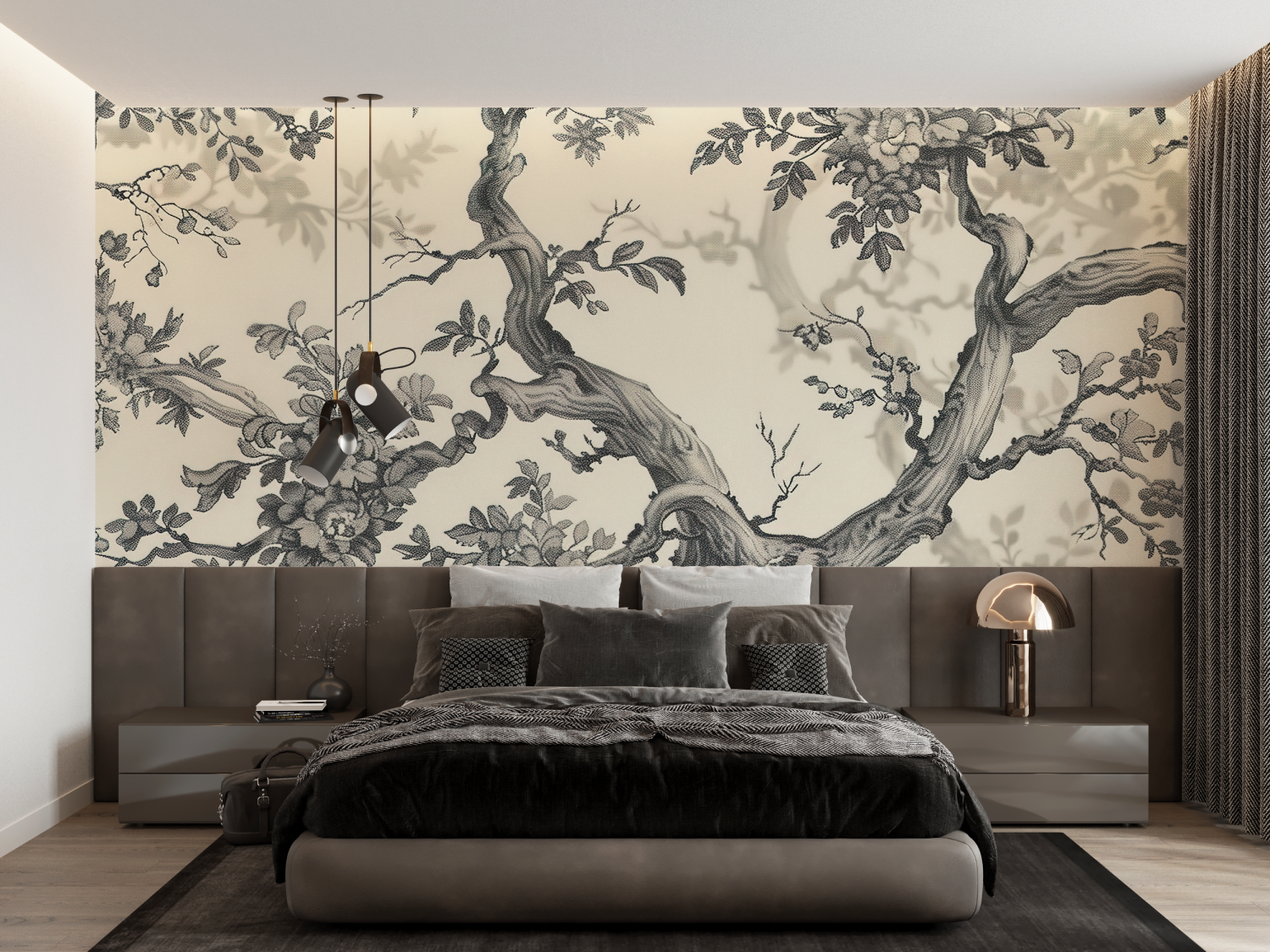 3D Toile de Jouy Wallpaper | Murals Wallpaper