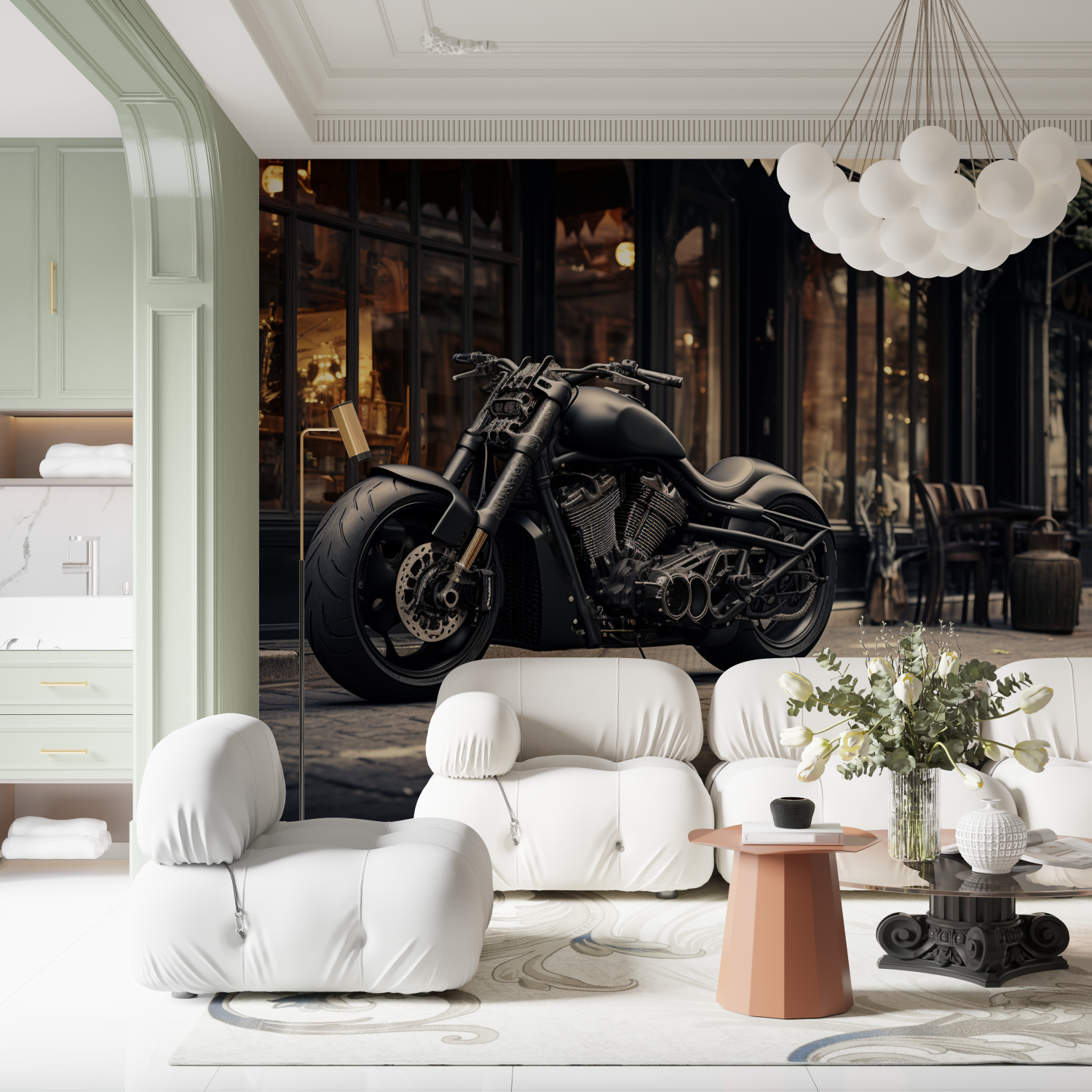 Harley Davidson Motorcycle Mural Wallpaper | Murals Wallpaper