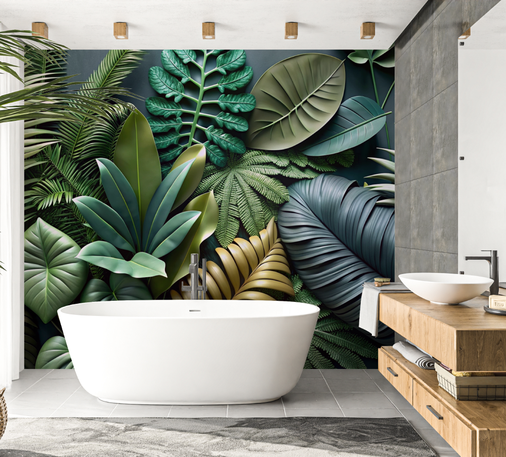 3D Tapete Badezimmer | Wandbilder Tapete