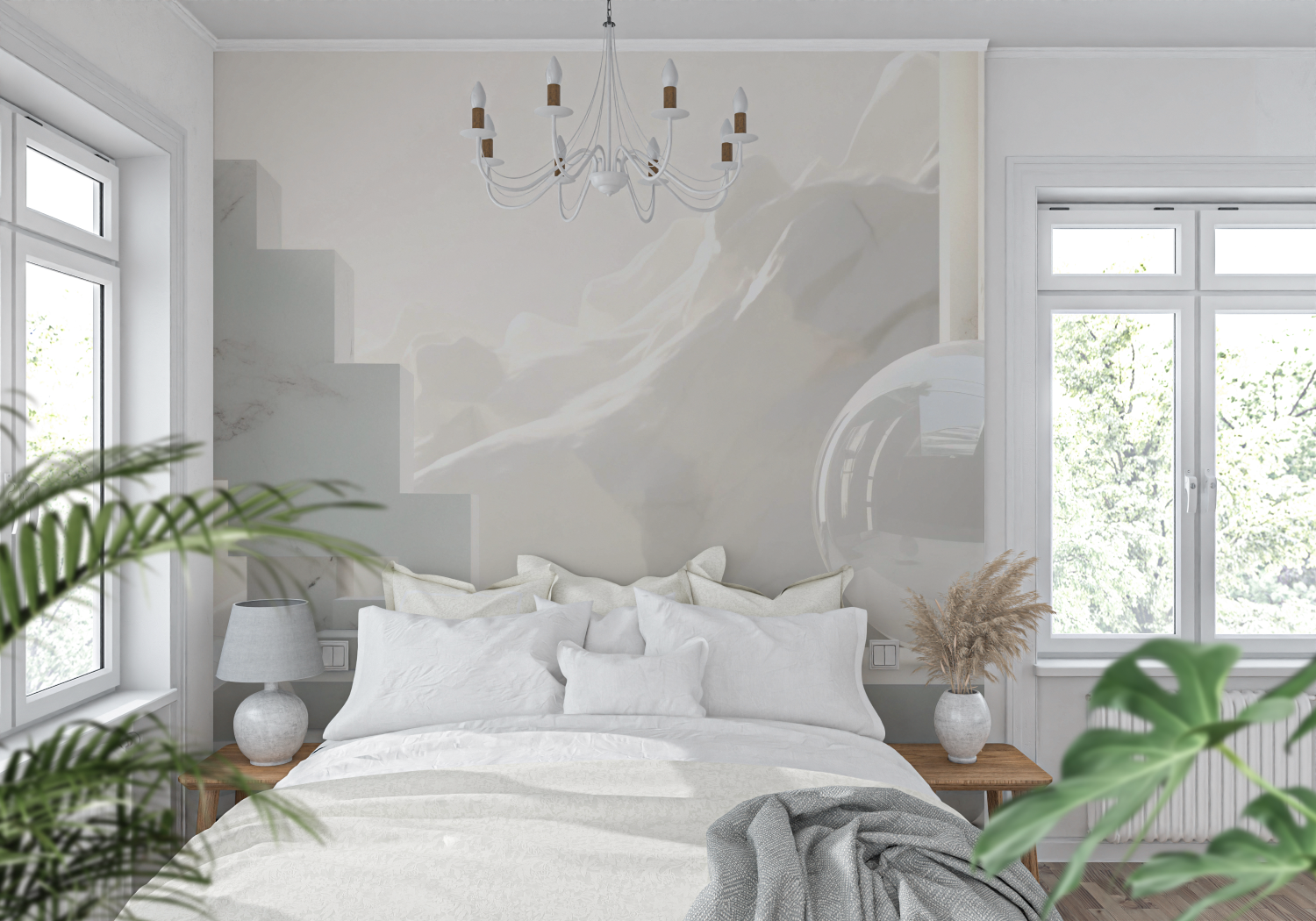 3D Wall Mural for Living Room | Murals Wallpaper