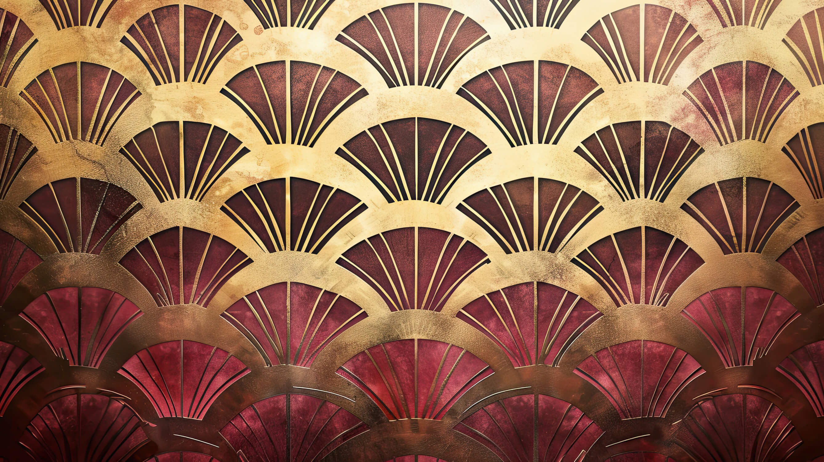 Metal Flower Art Deco Wallpaper | Murals Wallpaper