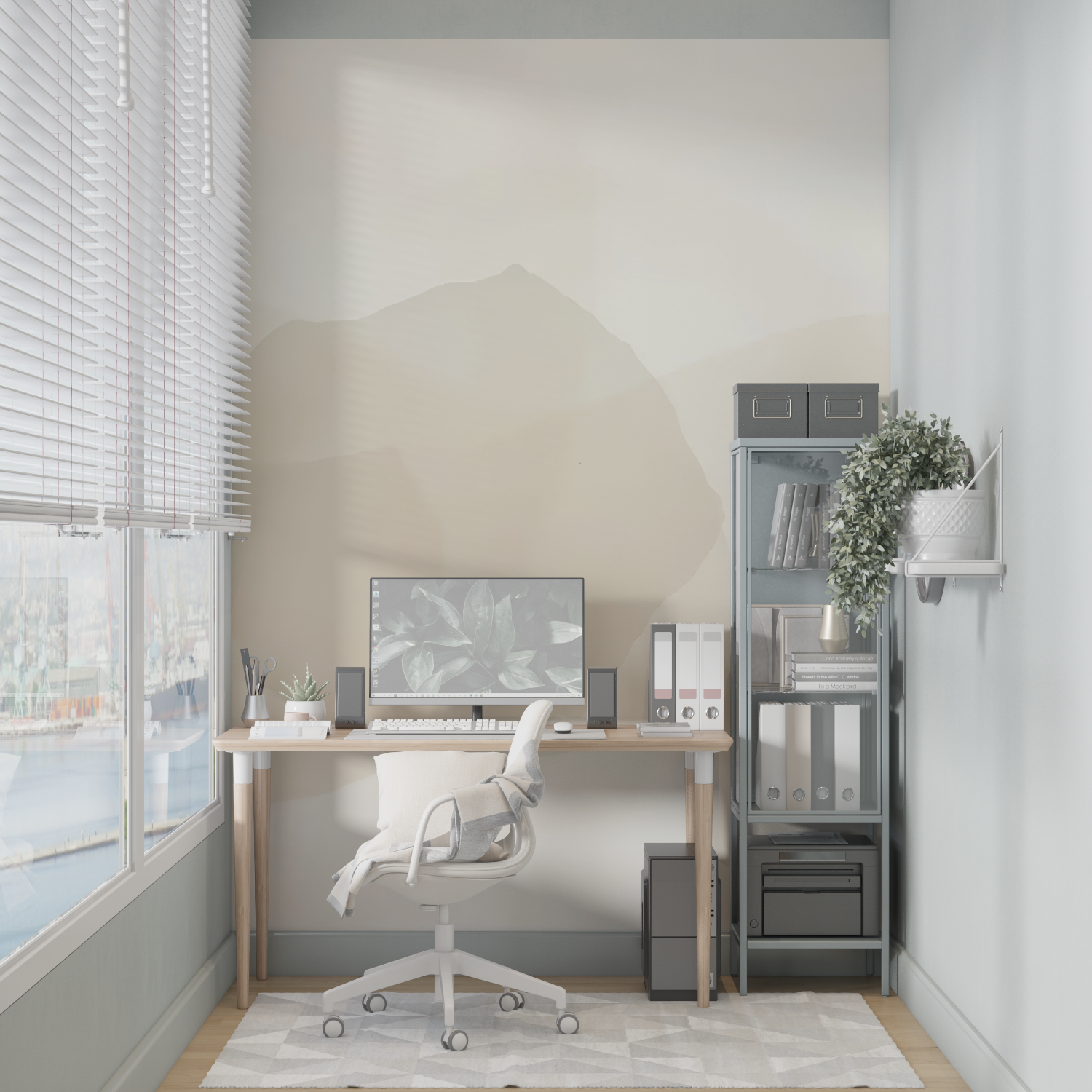 Watercolor Cocooning Wallpaper | Murals Wallpaper