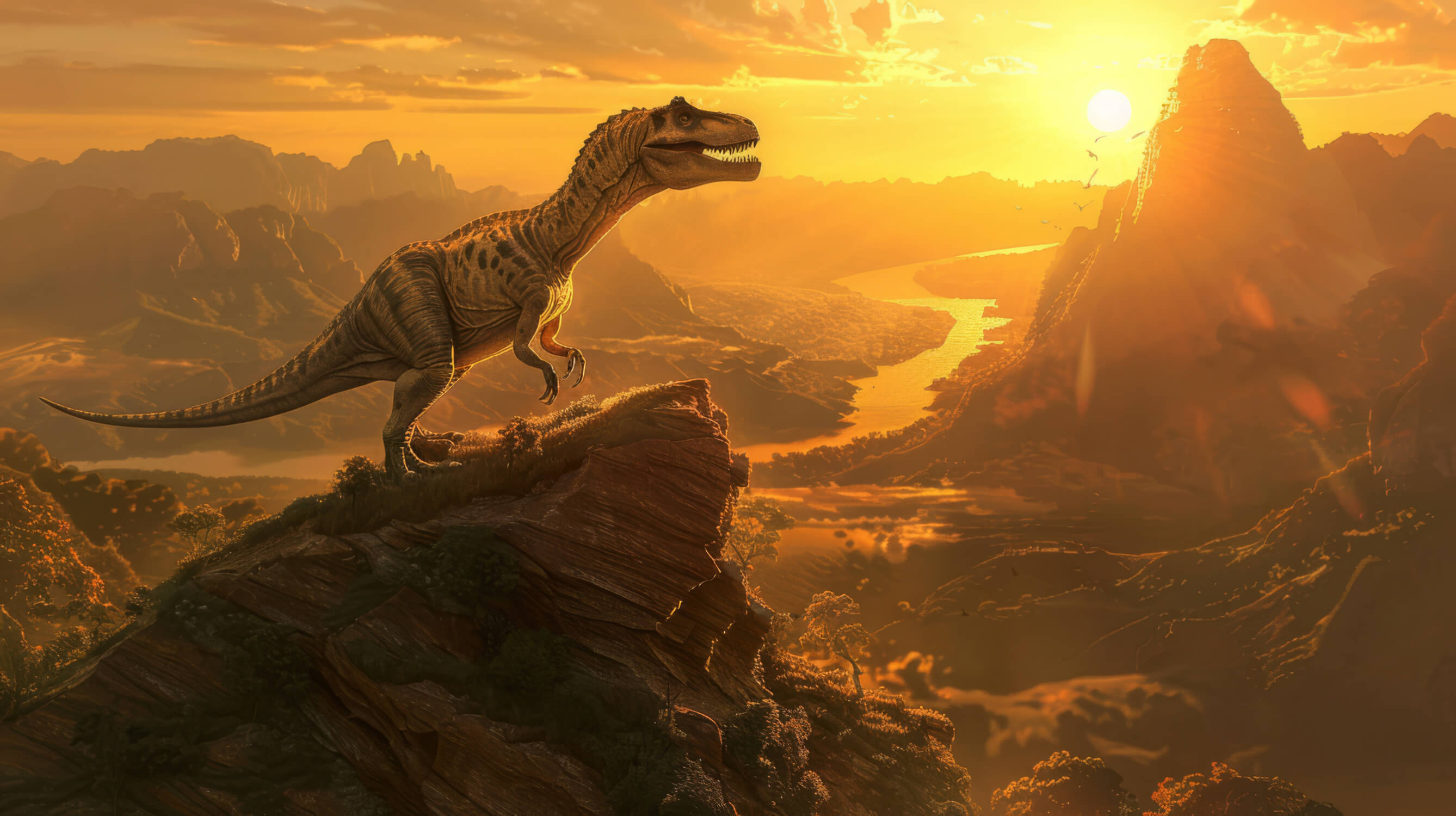 T-Rex Dominant Dinosaur Wallpaper | Murals Wallpaper