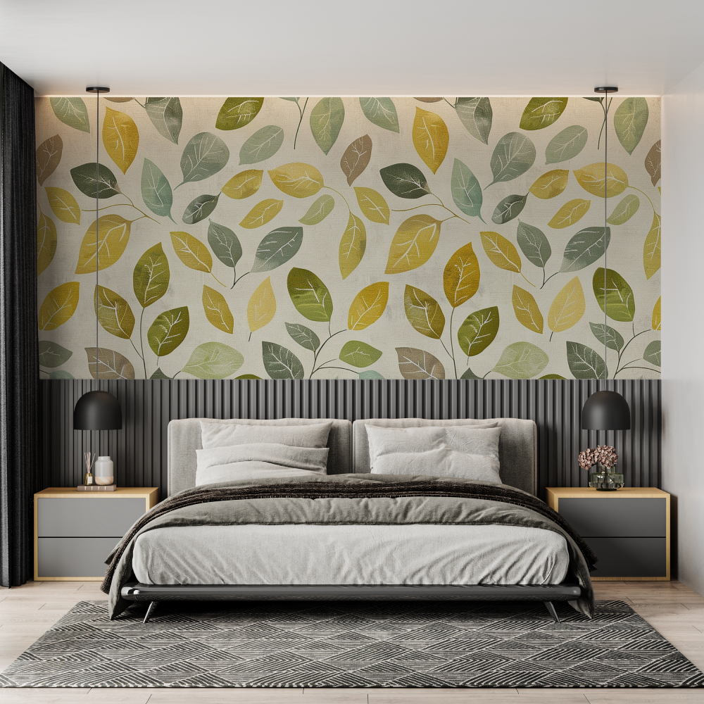 Green and Yellow Foliage Wallpaper | Murals Wallpaper