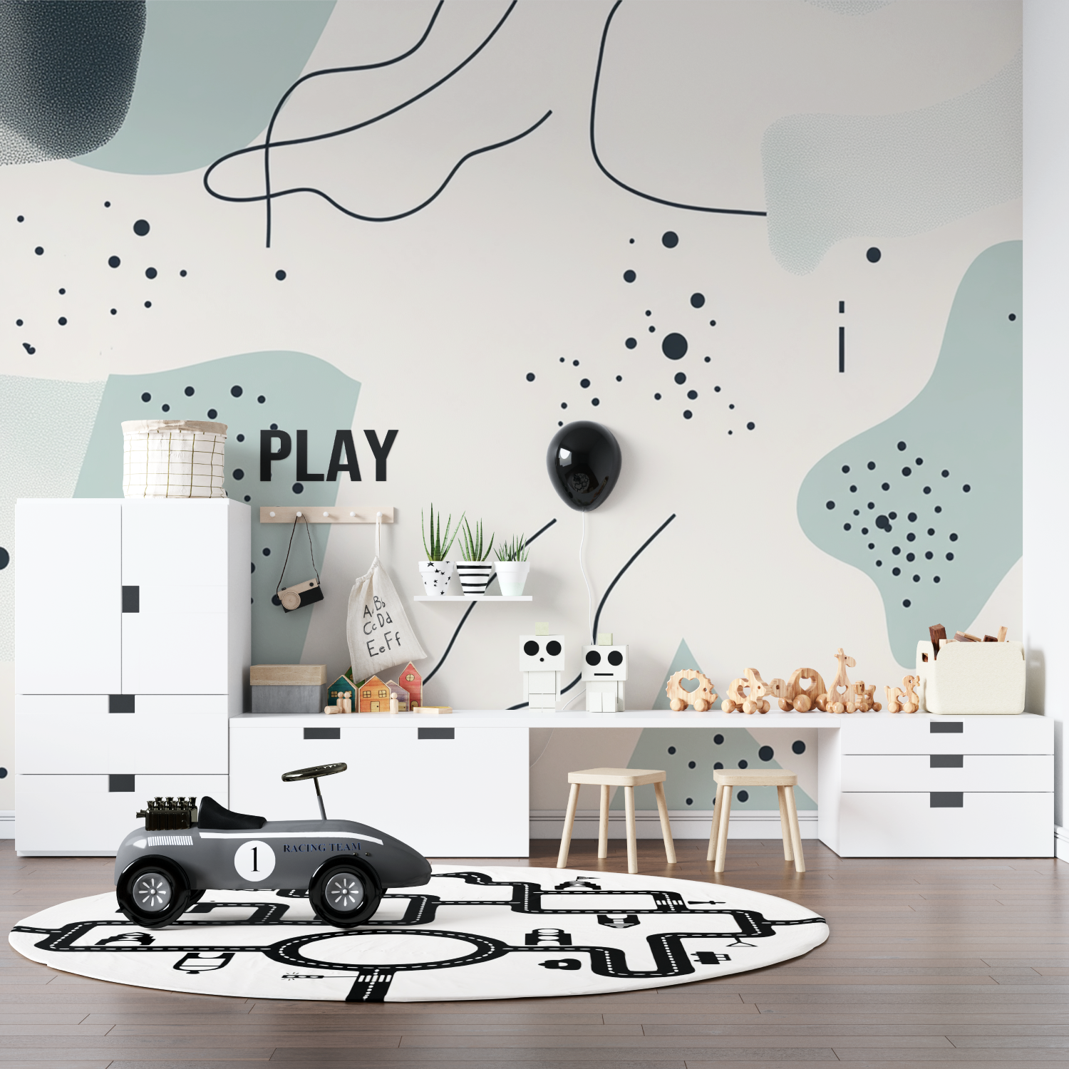 Minimalist Graphic Teen Wallpaper | Murals Wallpaper
