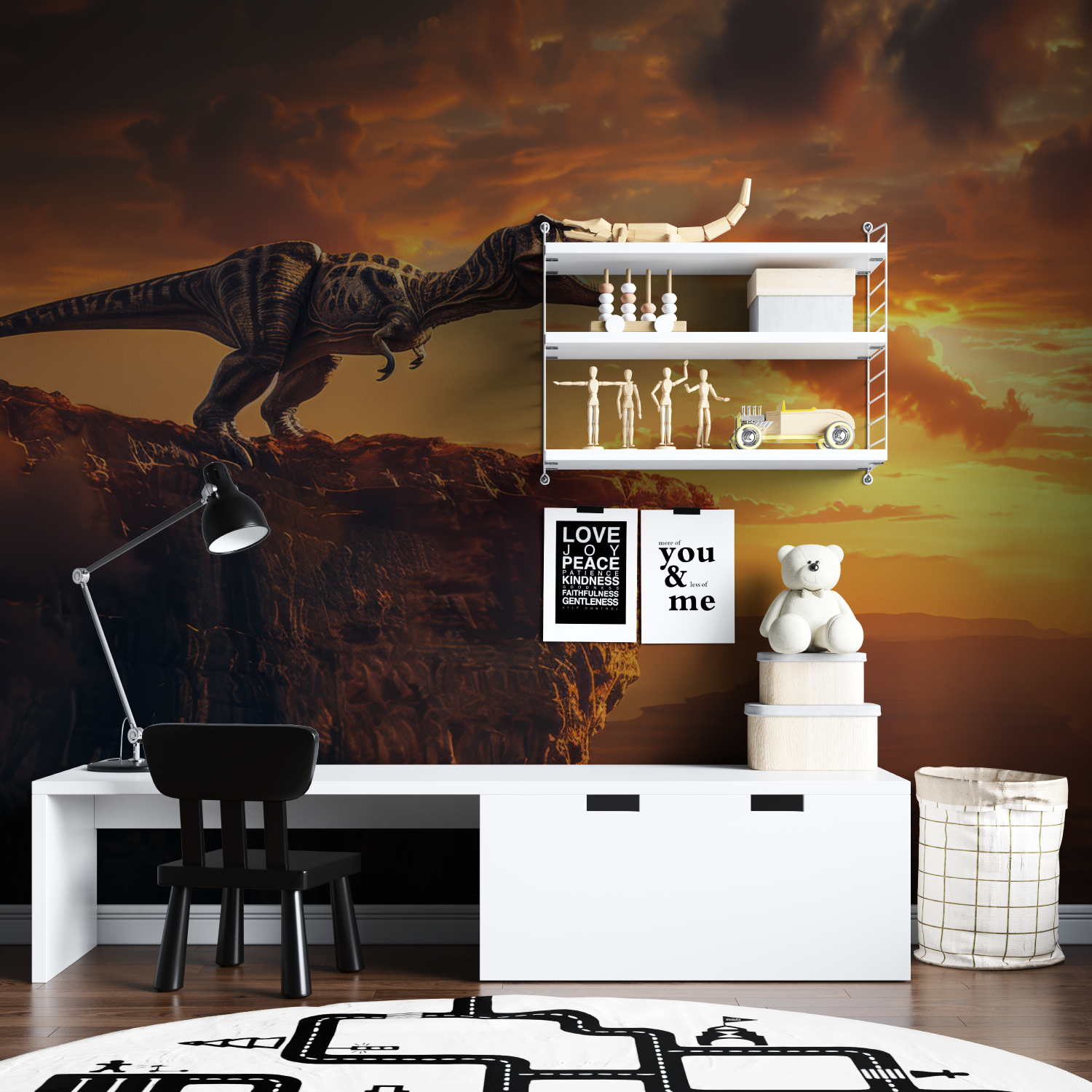 Sunny Valley T-Rex-Tapete | Wandbilder