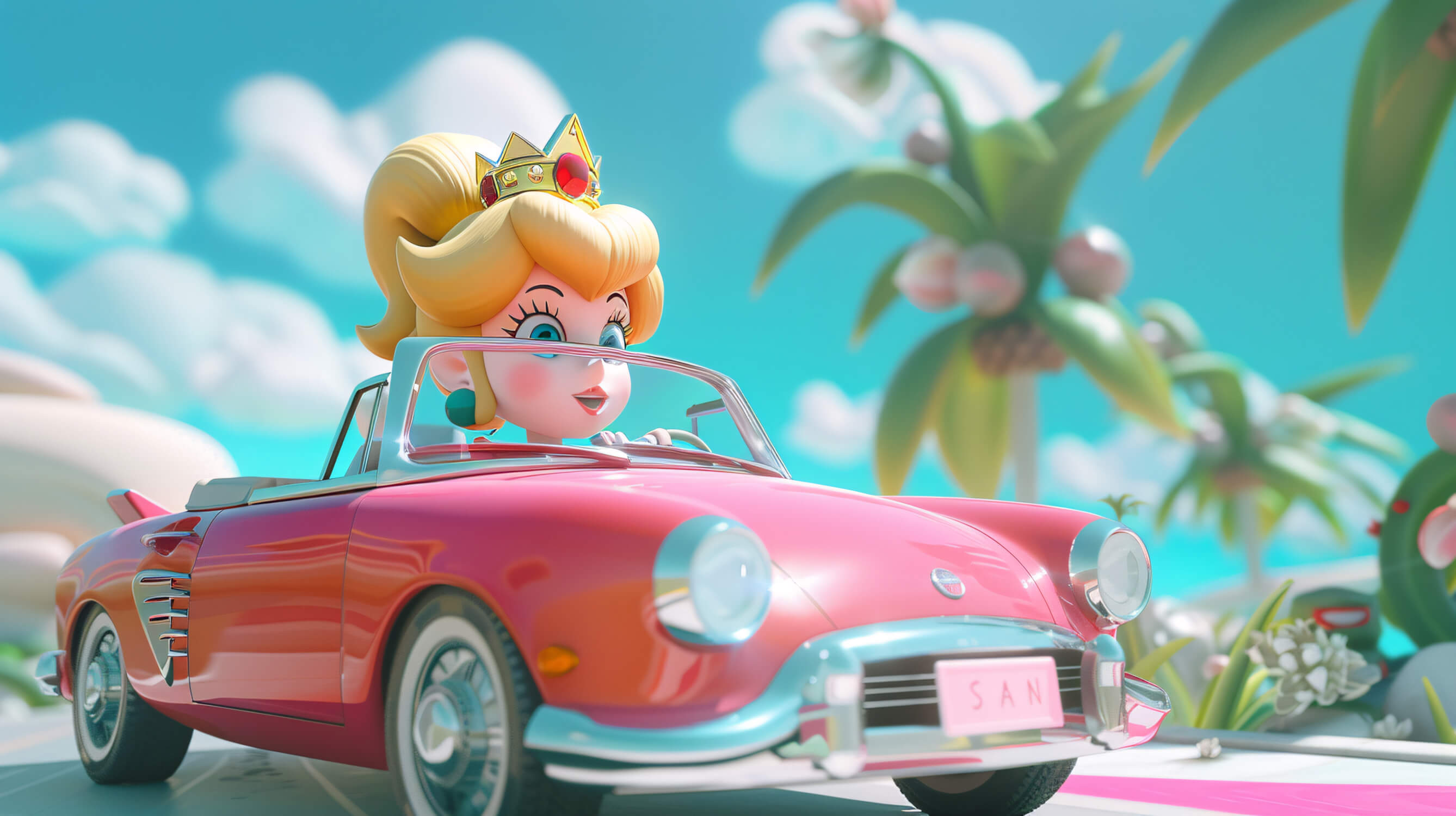 Girl's Car Bedroom Wallpaper | Murals Wallpaper