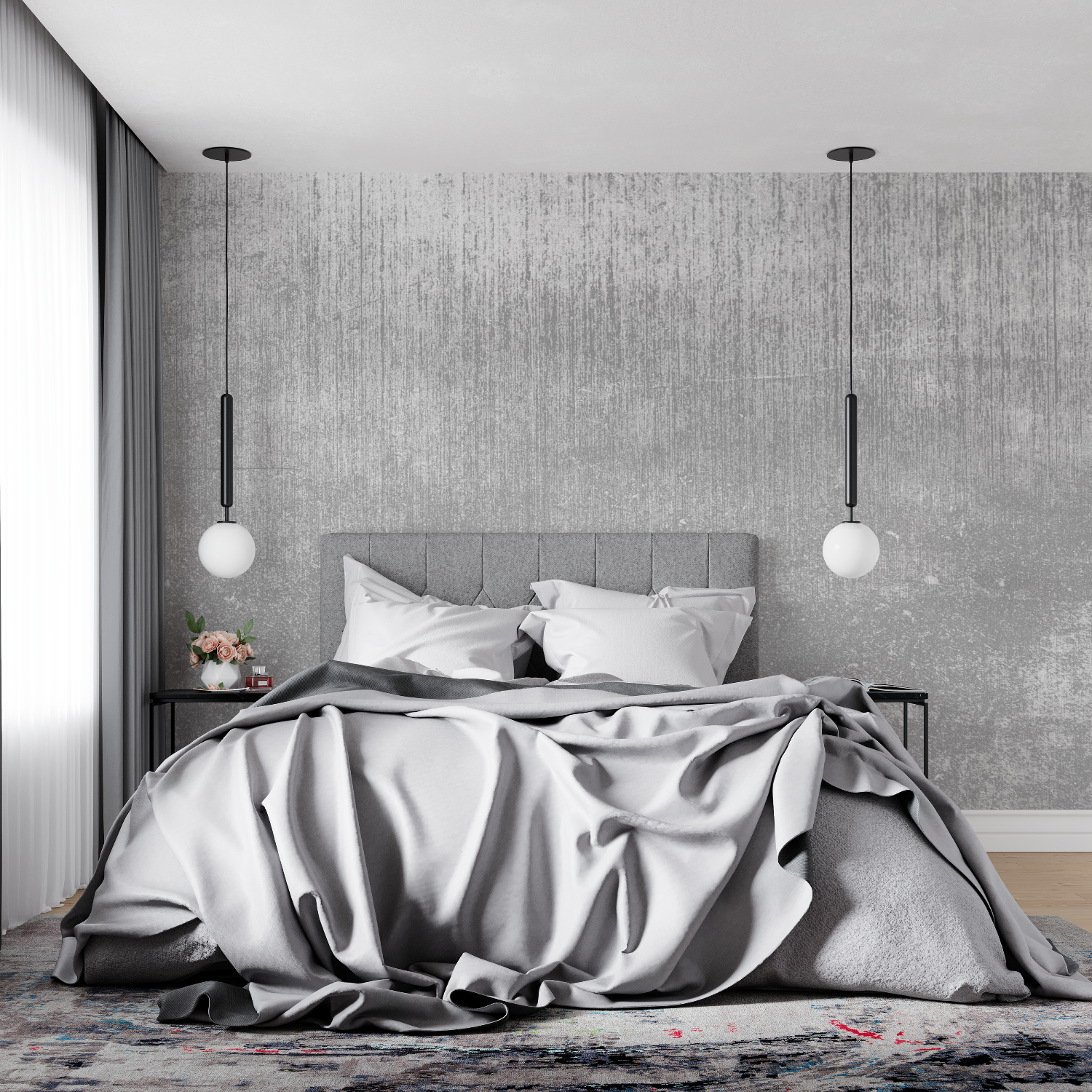 Metallic Gray Wallpaper | Murals Wallpaper
