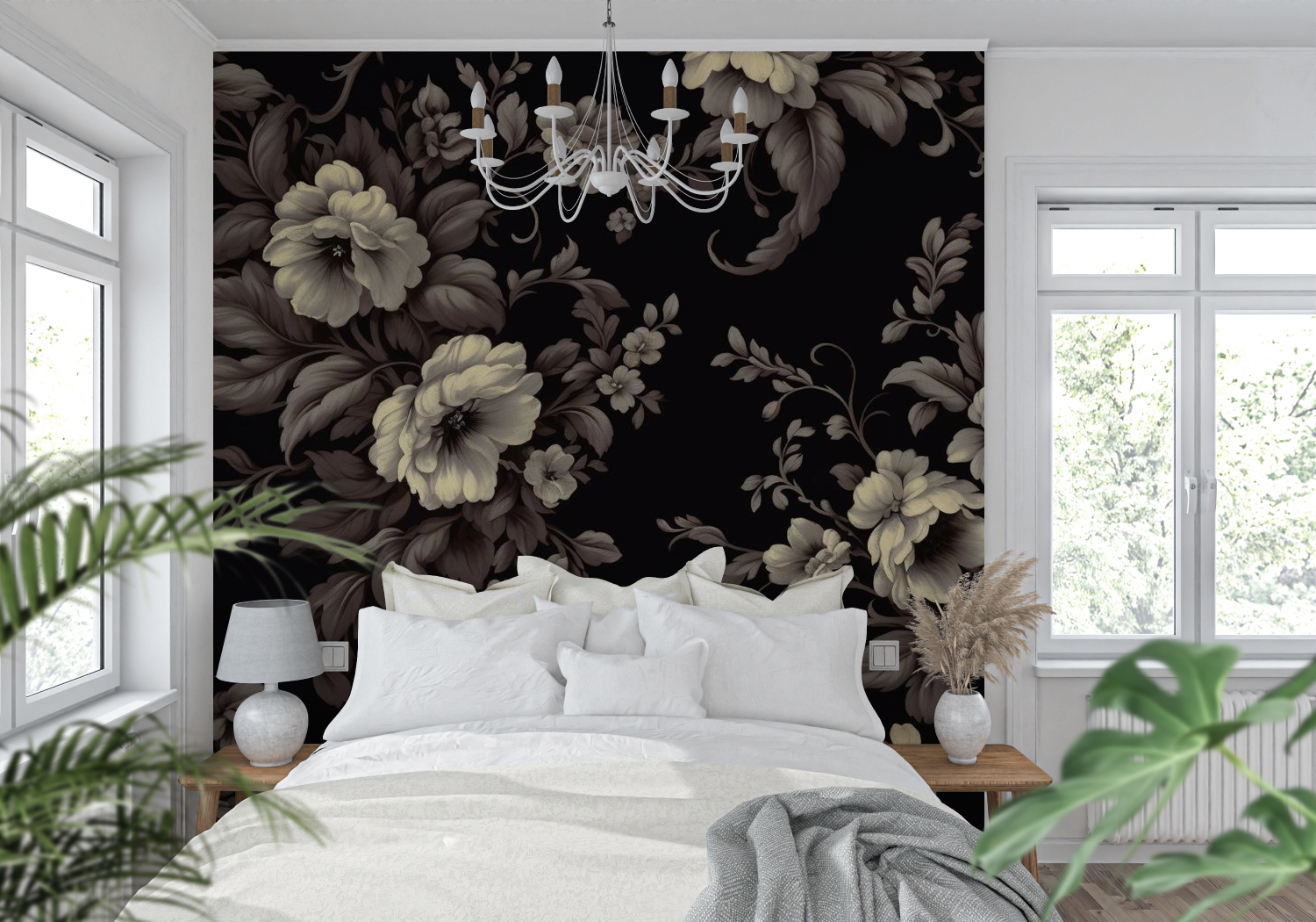 Tapeten Vintage Noir - Mur-Küche