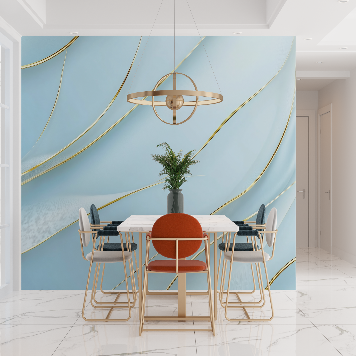 Blue Bedroom Wallpaper | Murals Wallpaper