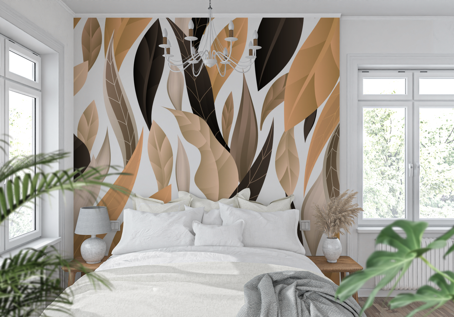 Black and Beige Wallpaper | Murals Wallpaper