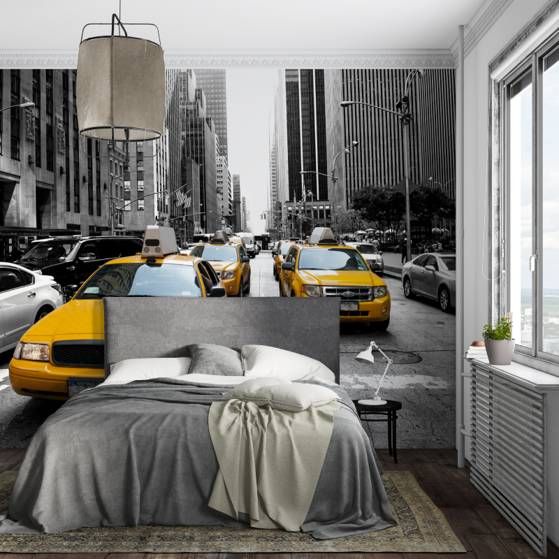 New York Yellow Car Wallpaper | Murals Wallpaper