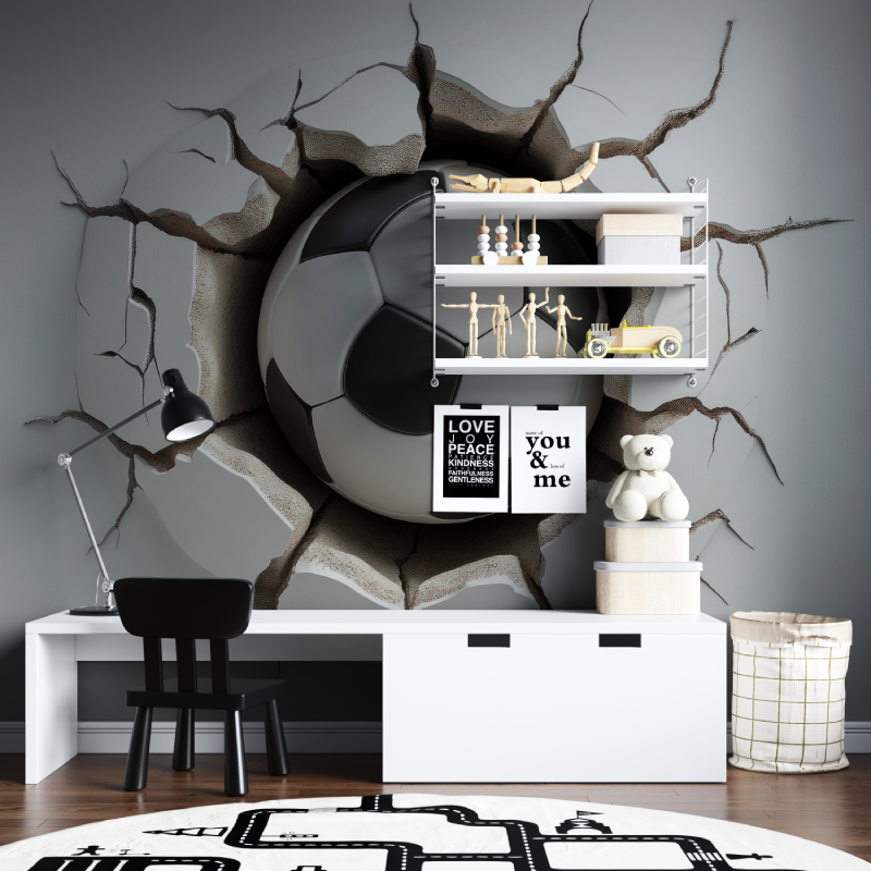 3D Football Wallpaper | Murals Wallpaper