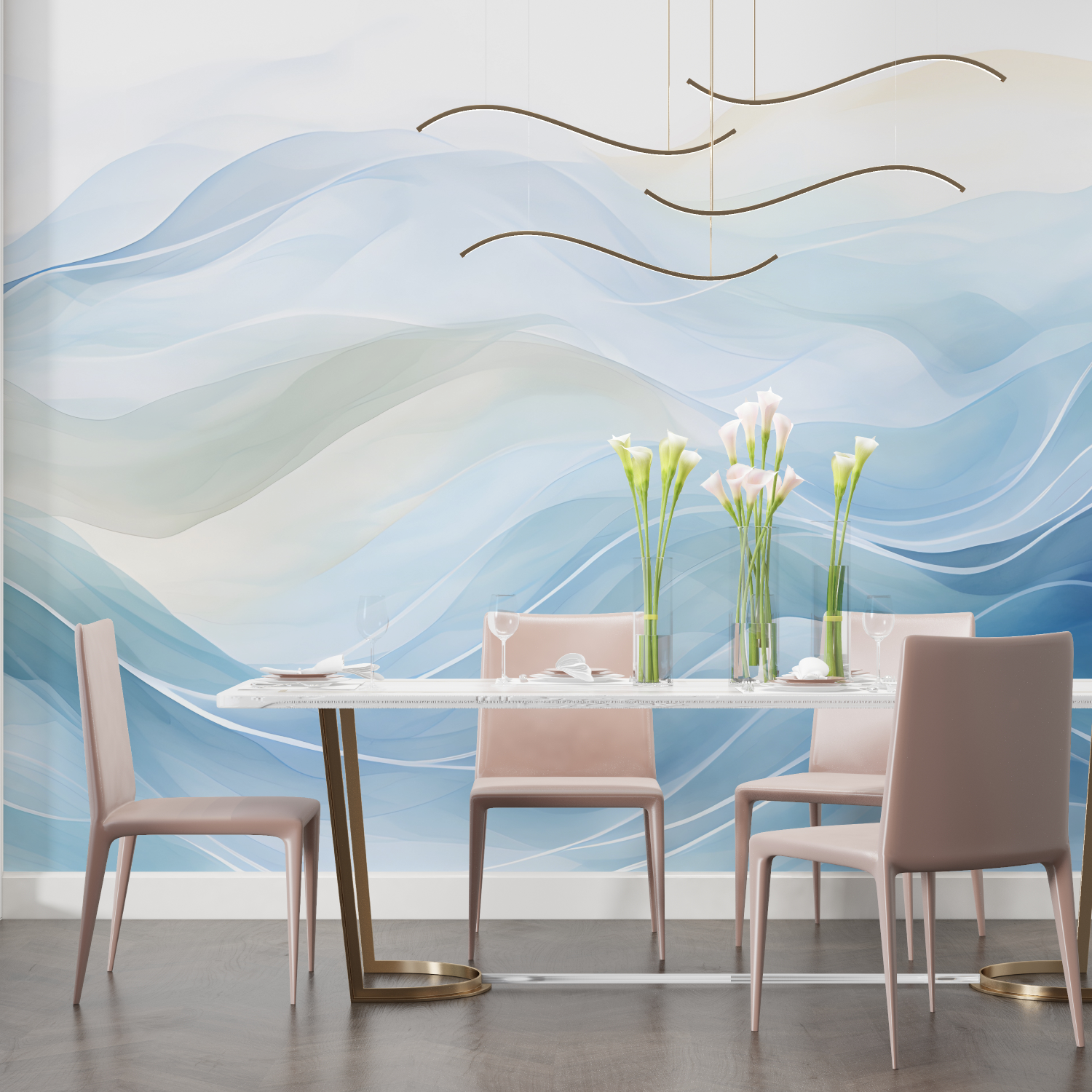 Papier-Aquarell-Vague-Bleu-Salon