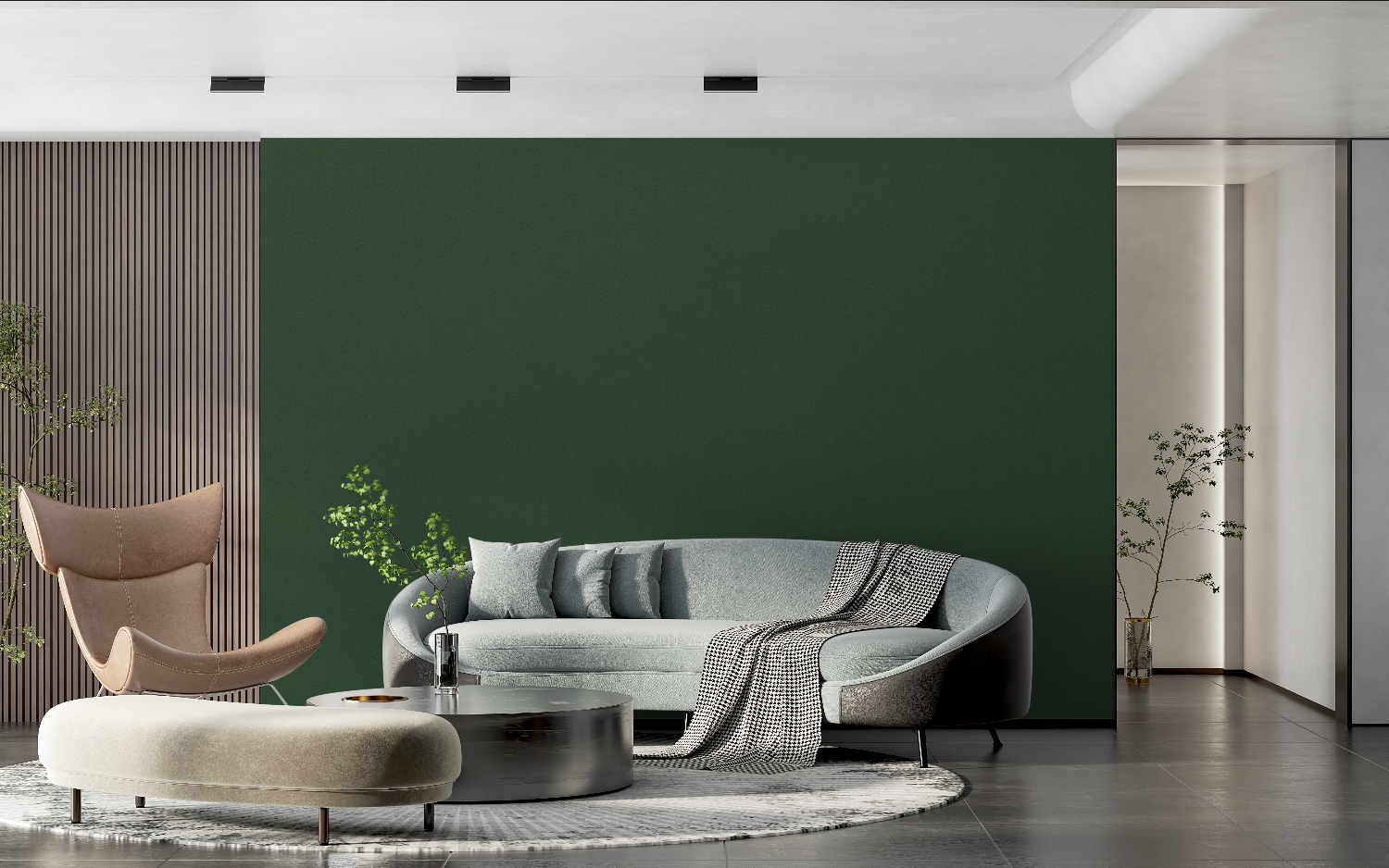 Pine Green Wallpaper | Murals Wallpaper
