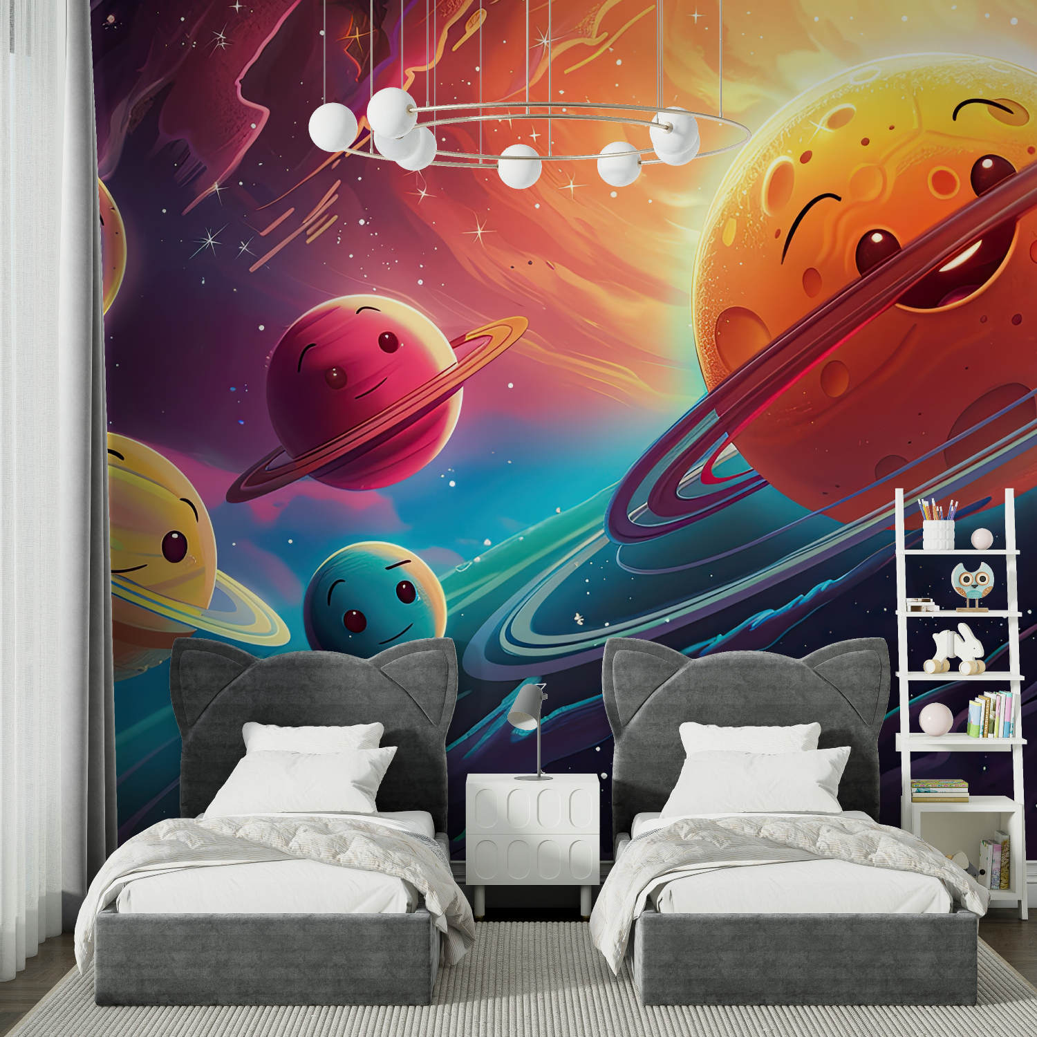 Papiermalerei Raum und Galaxie – Tapisserie Spiderman