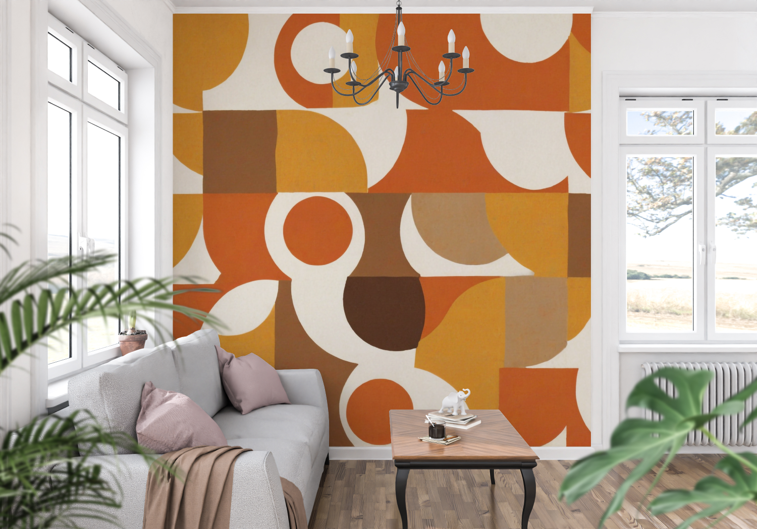 70s Orange Wallpaper | Murals Wallpaper