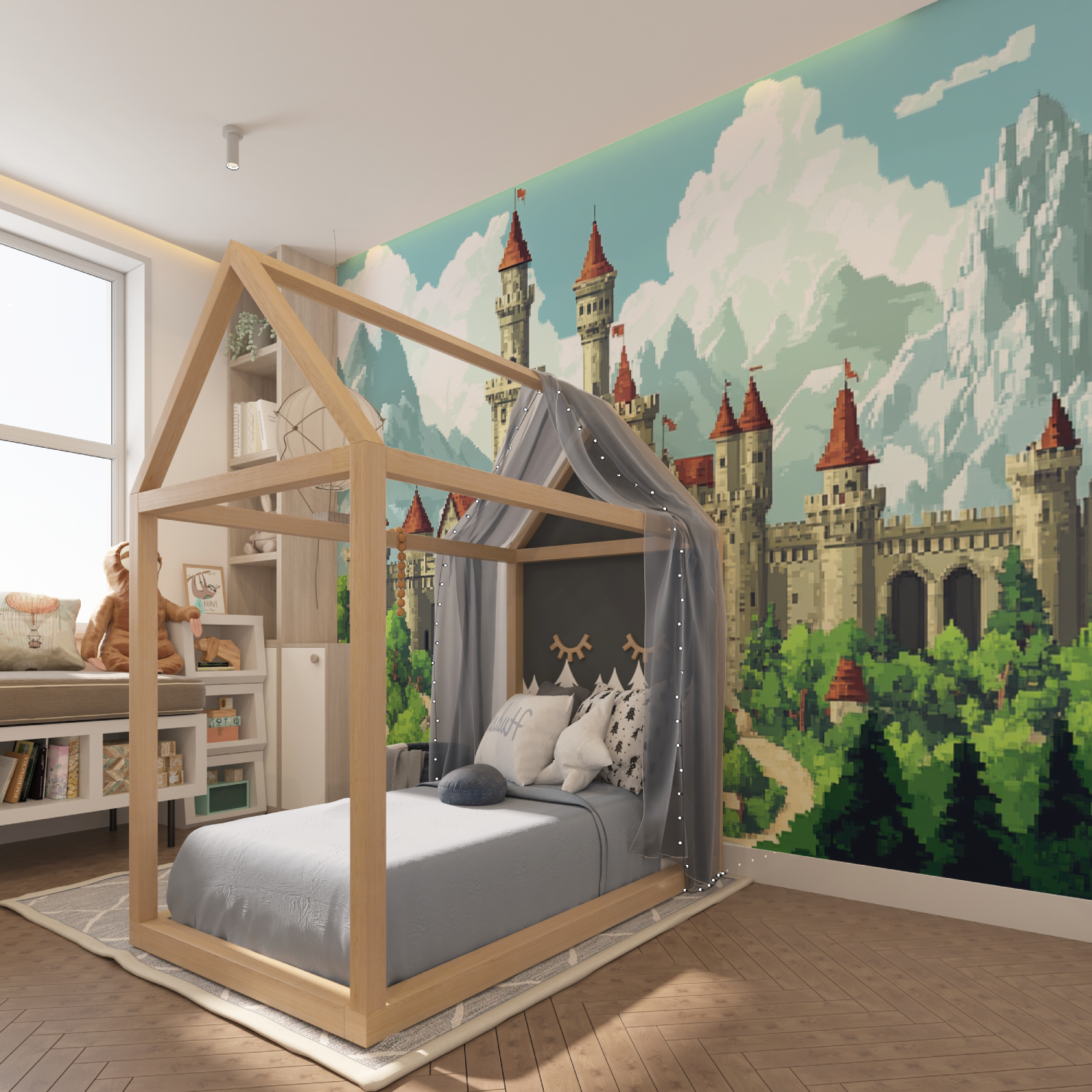 Pixel Knights Adventure Wallpaper | Murals Wallpaper