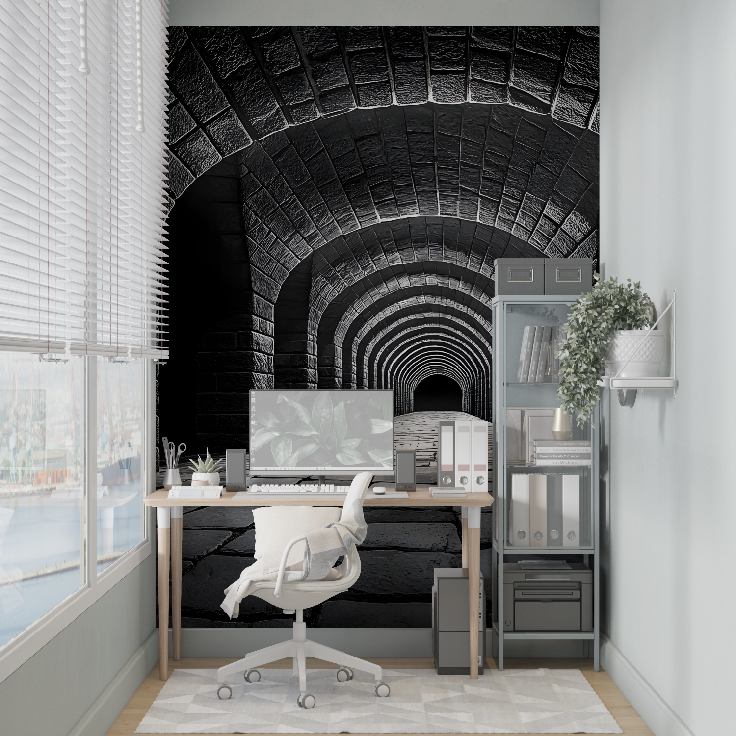 3D Wall Mural Corridor | Murals Wallpaper