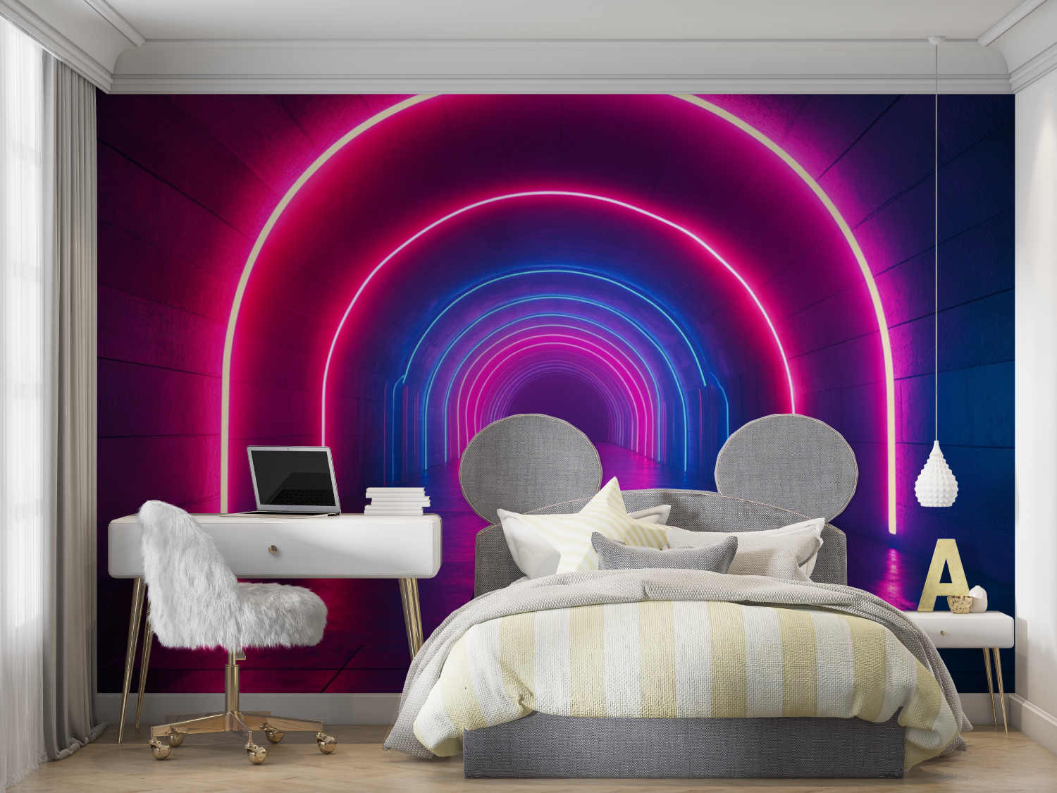 Futuristic Hallway Wallpaper | Murals Wallpaper