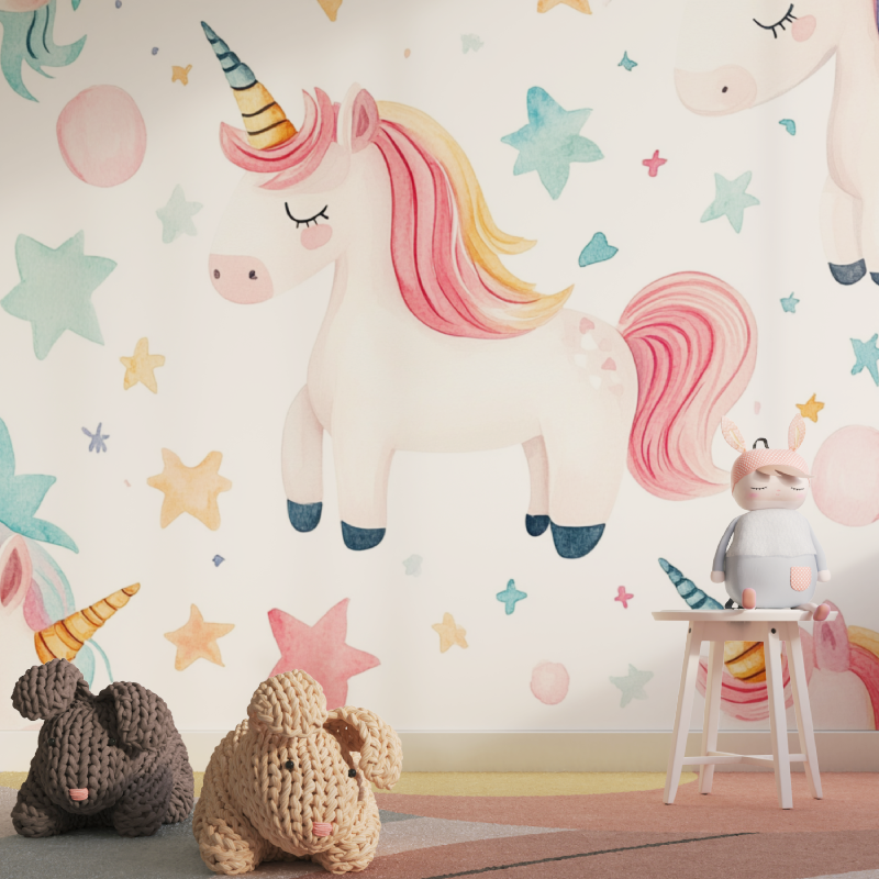 Cute Unicorn Wallpaper | Murals Wallpaper