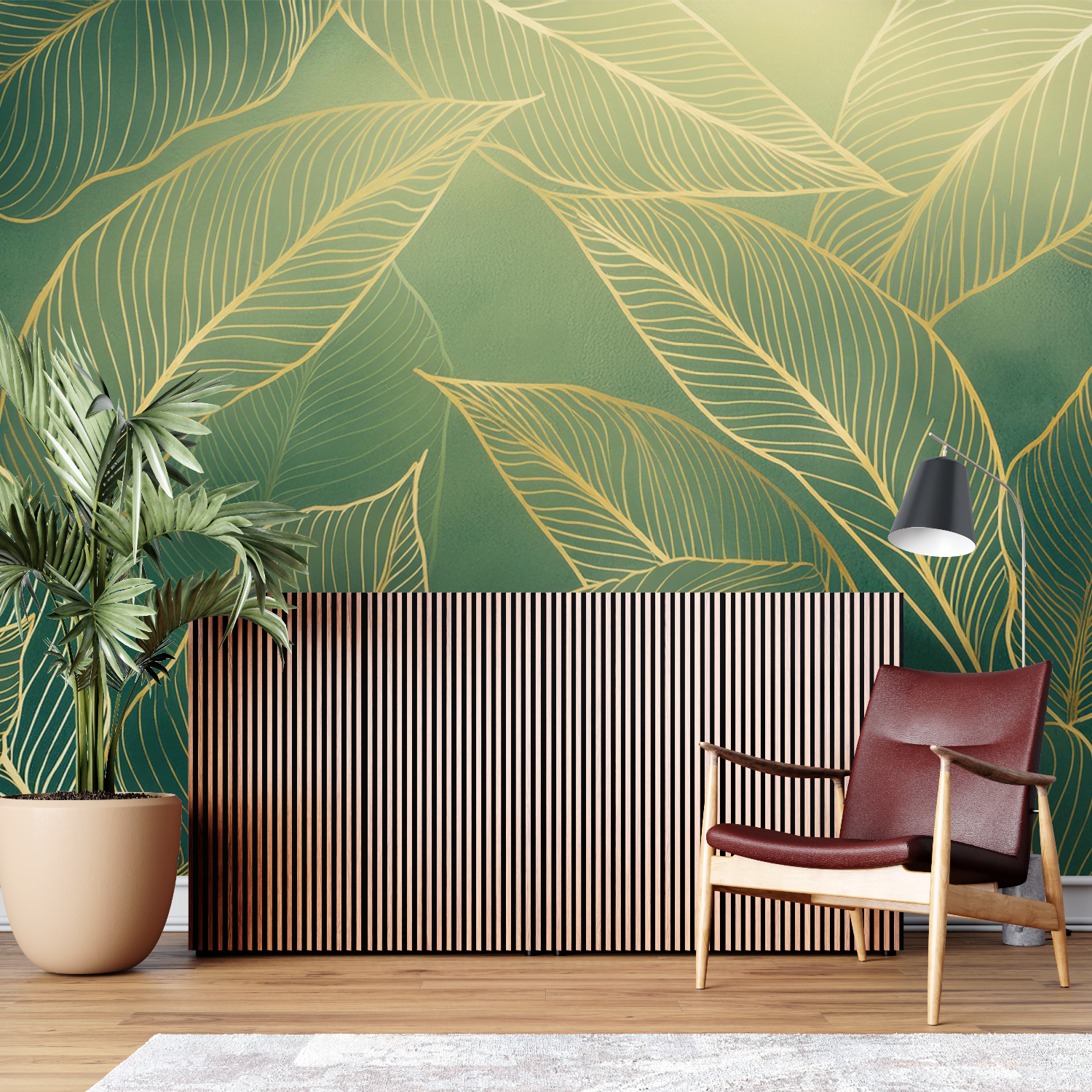 Khaki Gold Wallpaper | Murals Wallpaper
