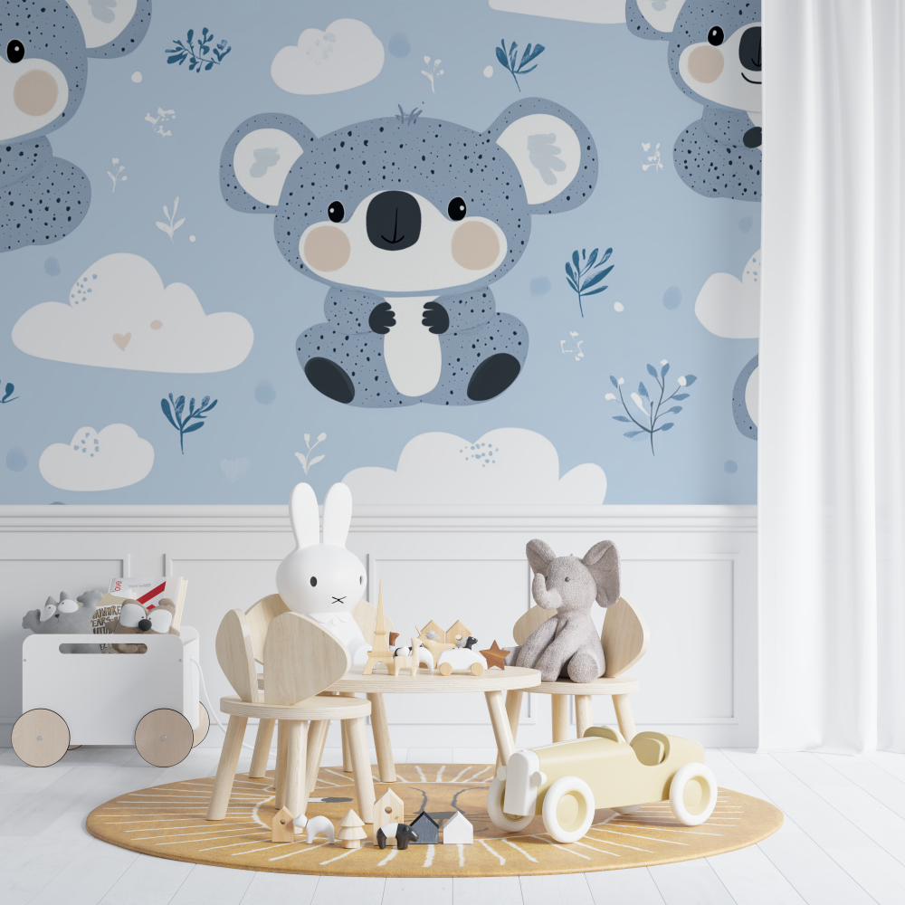 Hidden Koala in a Cloud Wallpaper | Murals Wallpaper