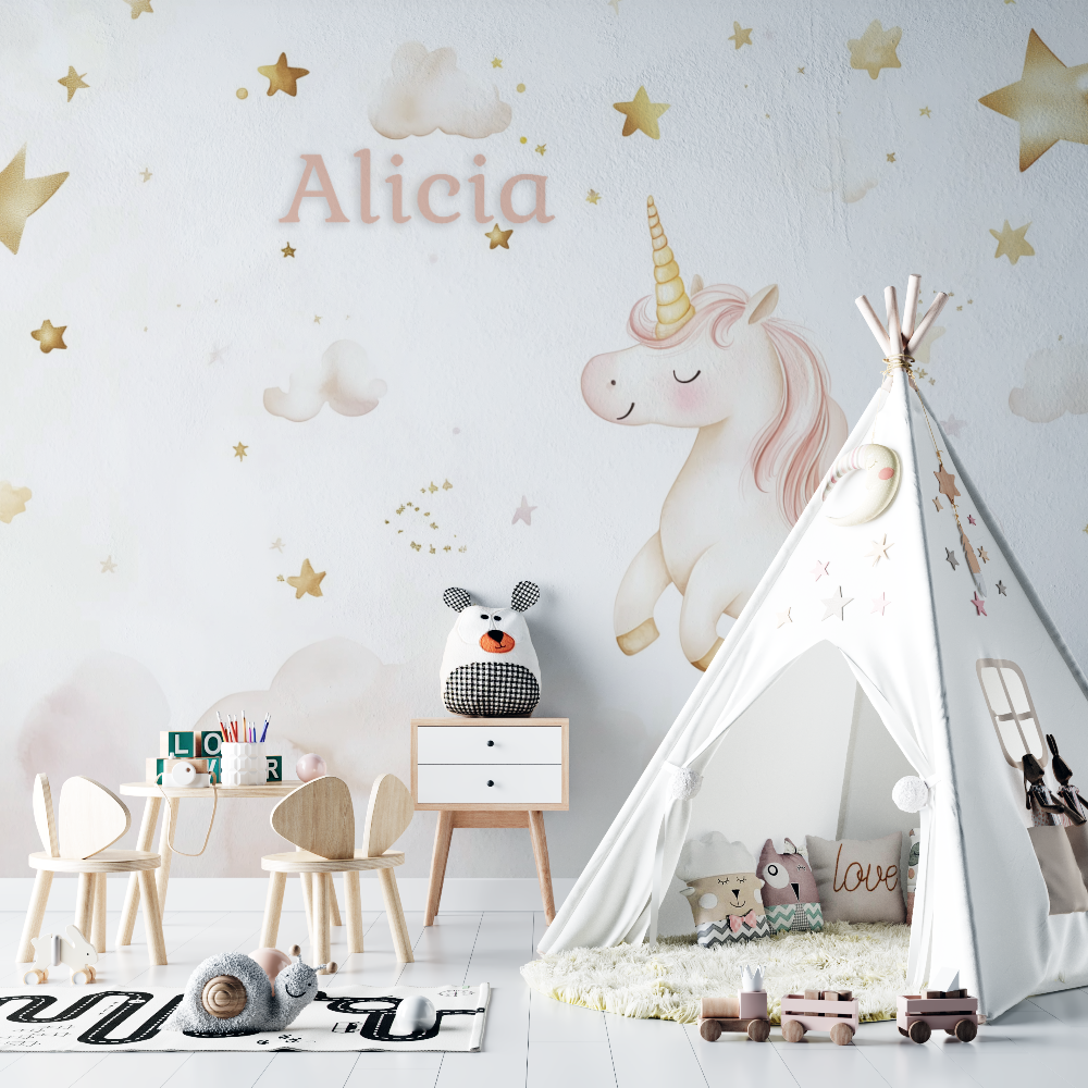 Unicorn Name Wallpaper | Murals Wallpaper