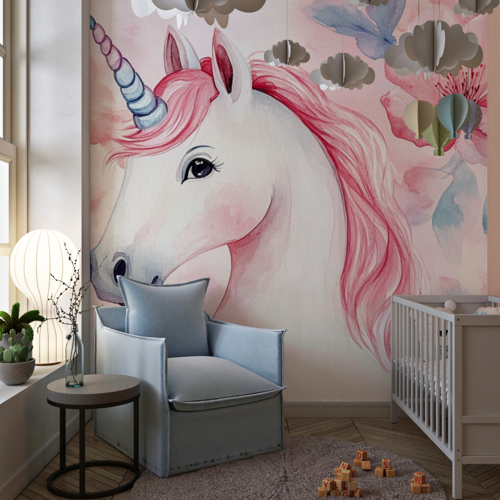 Gentleman Unicorn Non-Woven Wallpaper | Murals Wallpaper