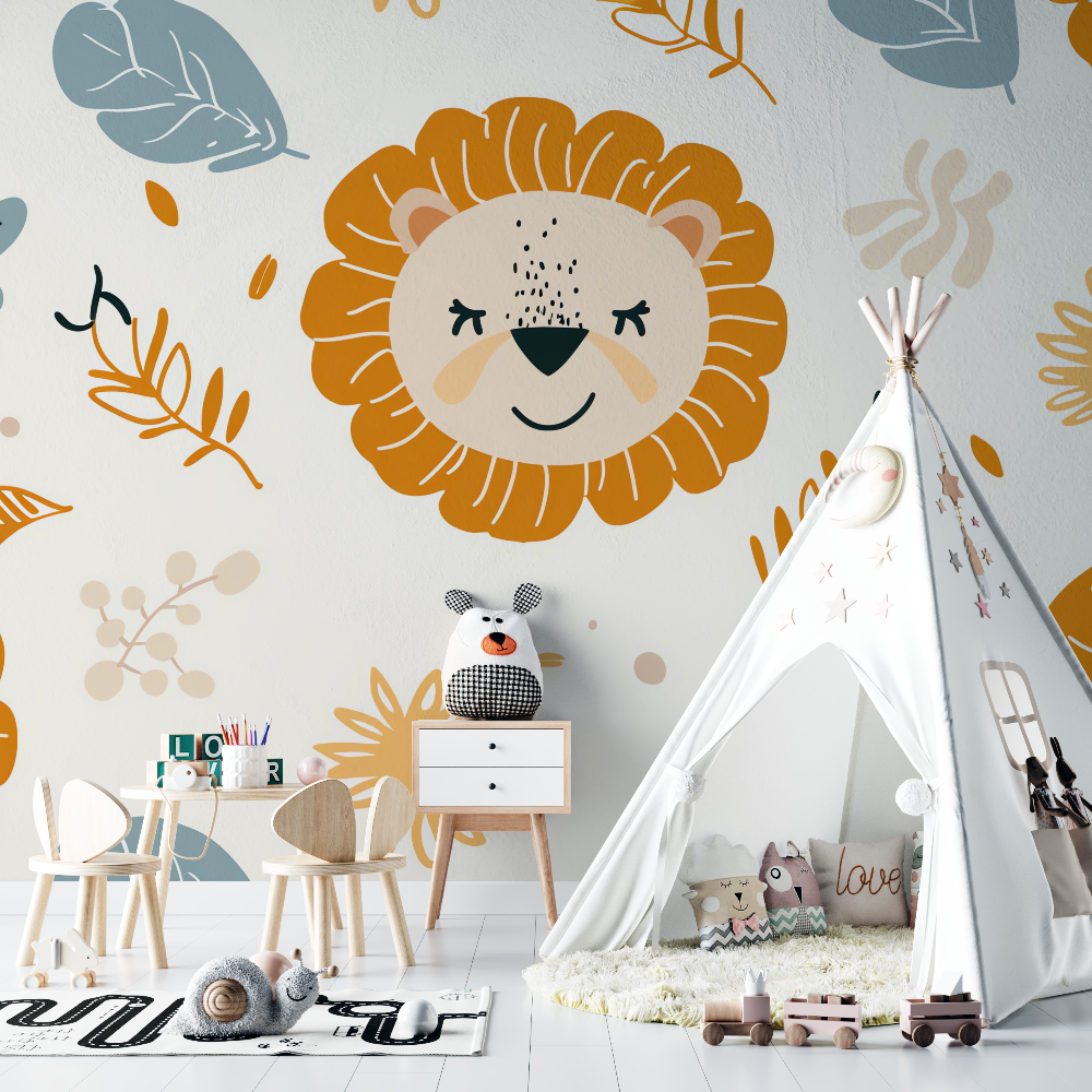 Lion Head Wallpaper | Murals Wallpaper