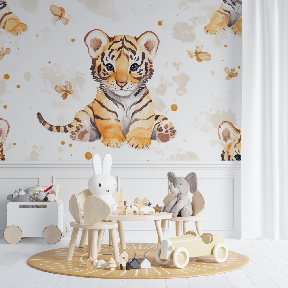 Cute Tiger Wallpaper | Murals Wallpaper