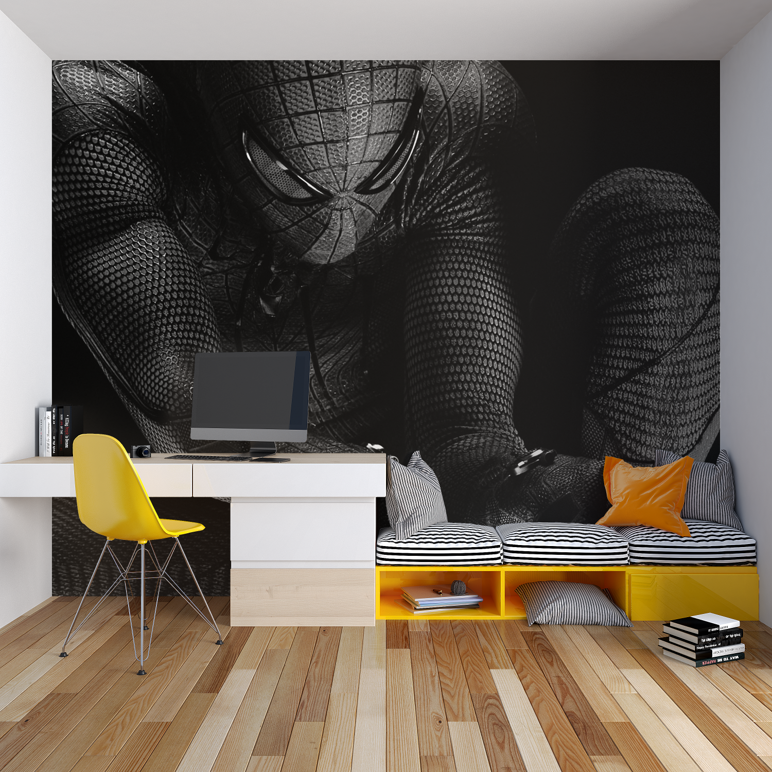 Black Spiderman Design Wallpaper | Murals Wallpaper