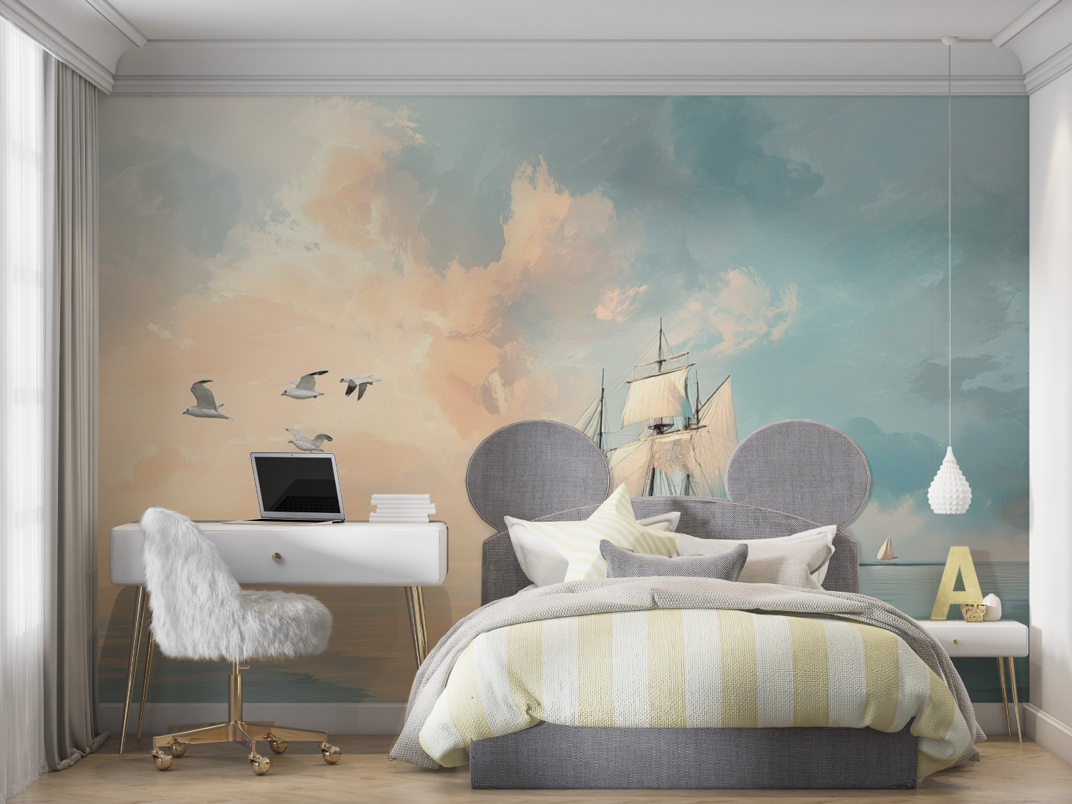 Nautical Sailboat Mural Wallpaper | Murals Wallpaper