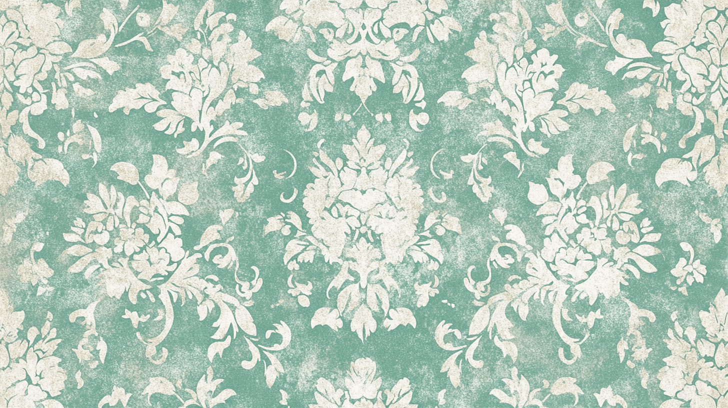 Aqua Vintage Wallpaper | Murals Wallpaper