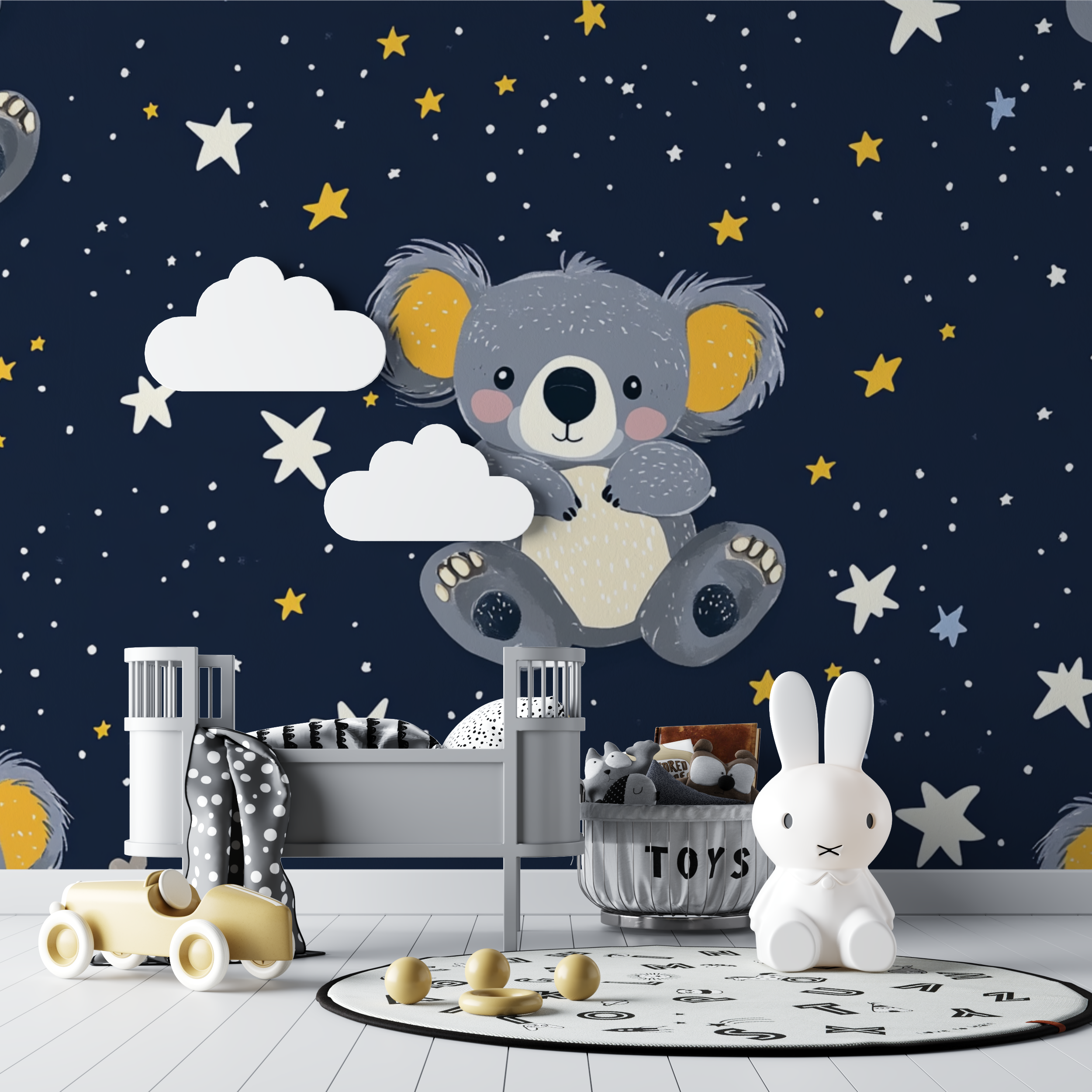 Koala Wallpaper Among the Stars | Murals Wallpaper