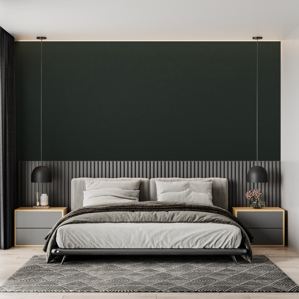 Solid Dark Green Wallpaper | Murals Wallpaper