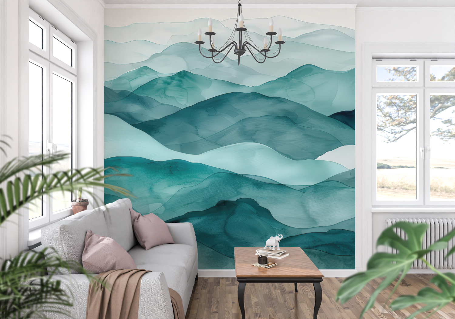 Teal Wallpaper | Murals Wallpaper