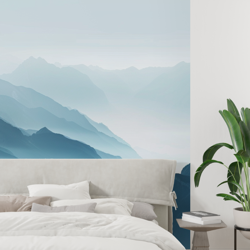 Mist Peaks Wallpaper | Murals Wallpaper