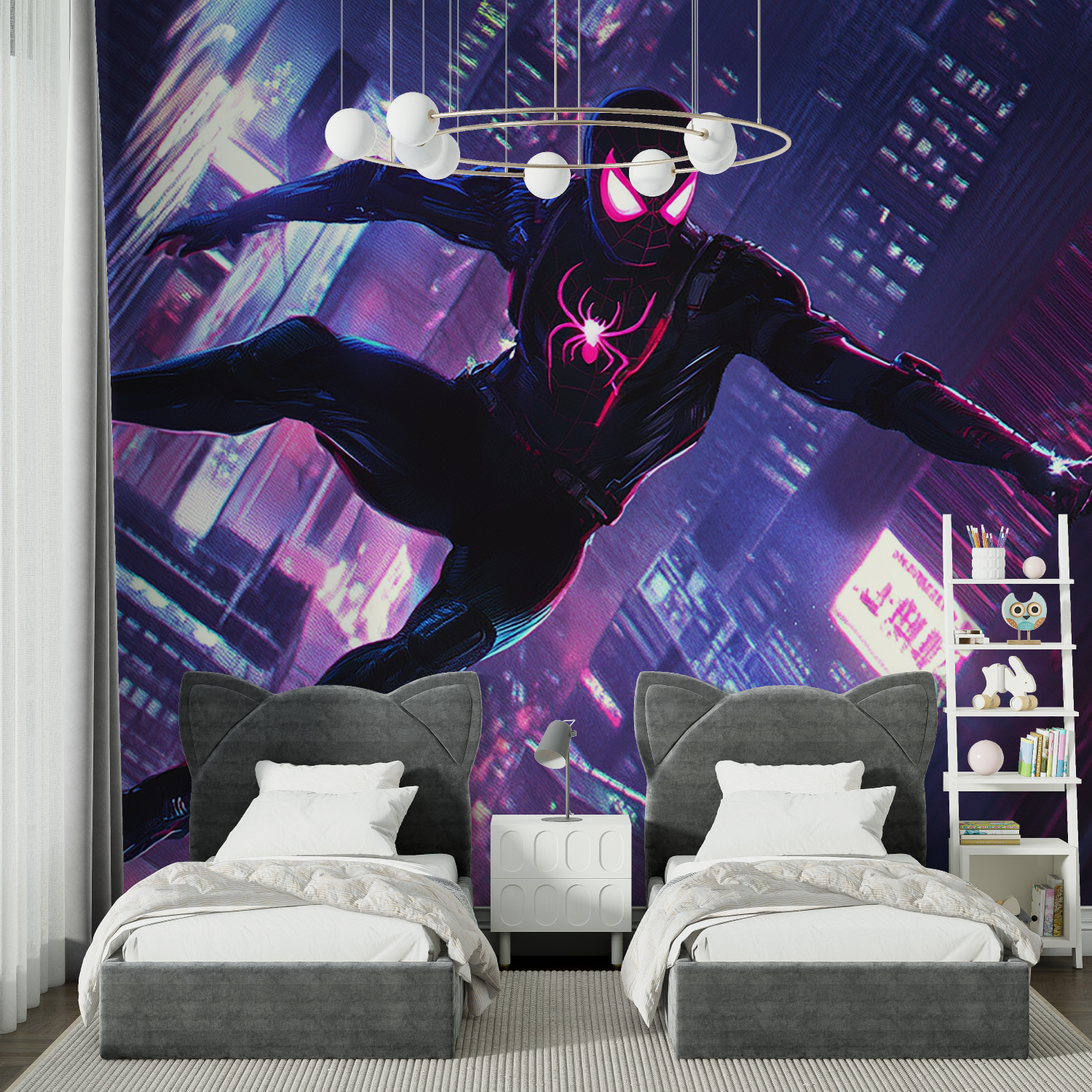 Spider-Man Neon-Tapete | Wandbilder Tapete