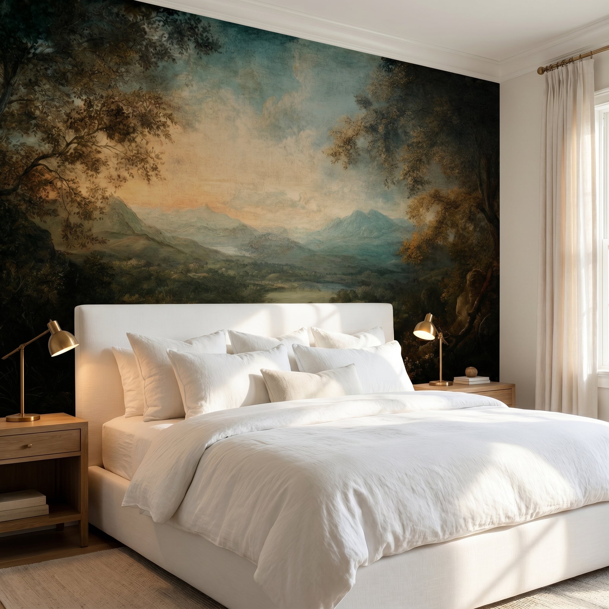 Panoramic Forest Open View Wall Mural