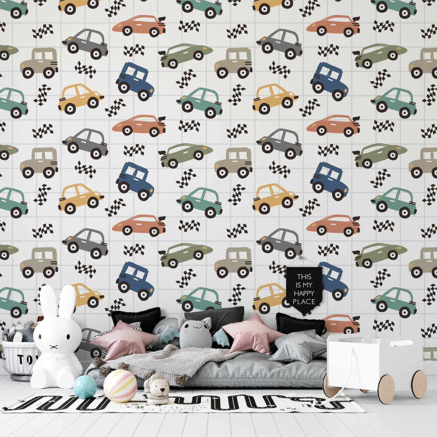 Kids' Small Cars Wallpaper | Murals Wallpaper
