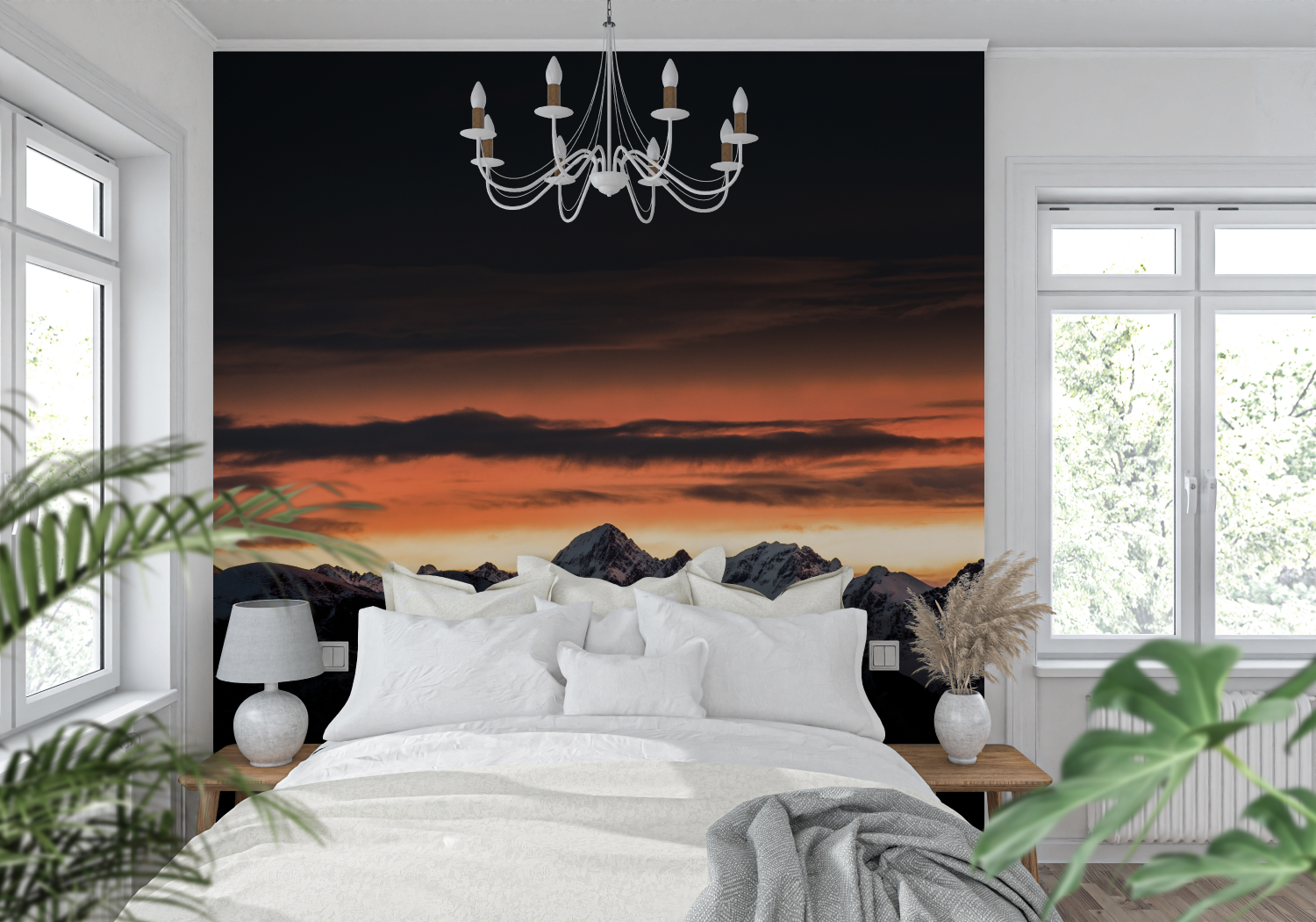 Mountain Night Wallpaper | Murals Wallpaper