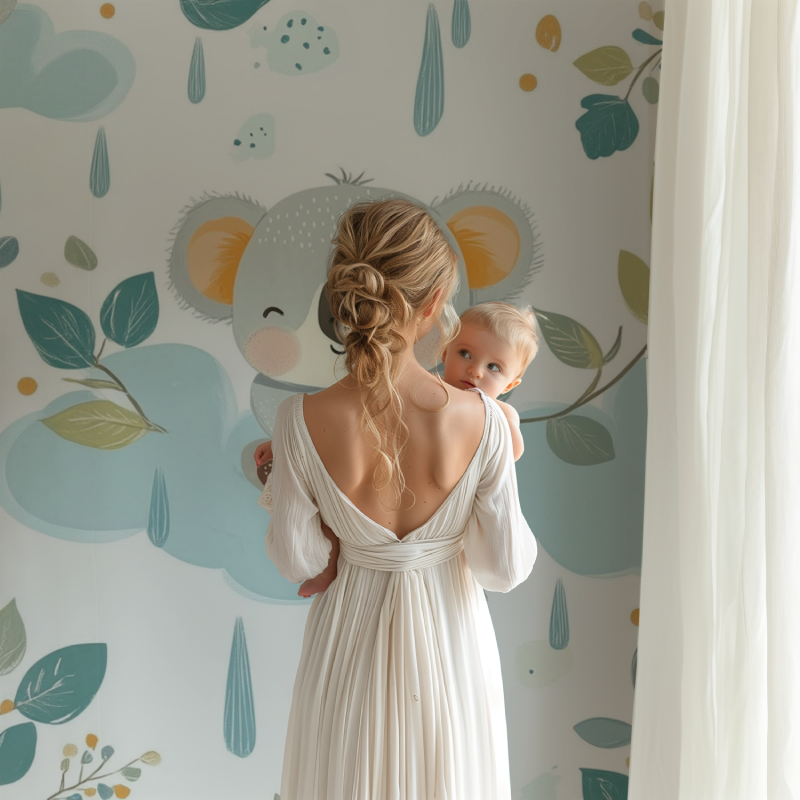 Koala Wallpaper and Cuddle Rain | Murals Wallpaper