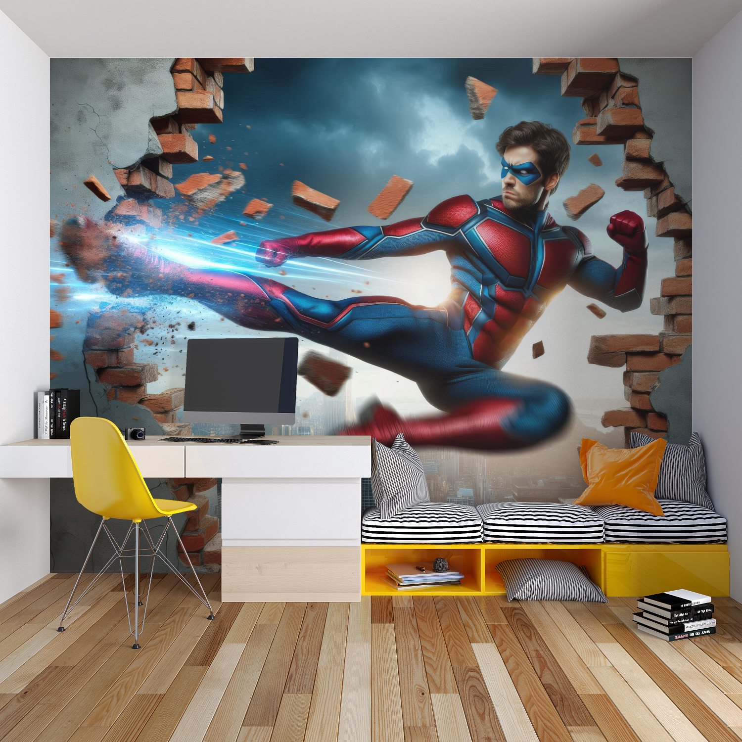 3D Super Hero Wallpaper | Murals Wallpaper