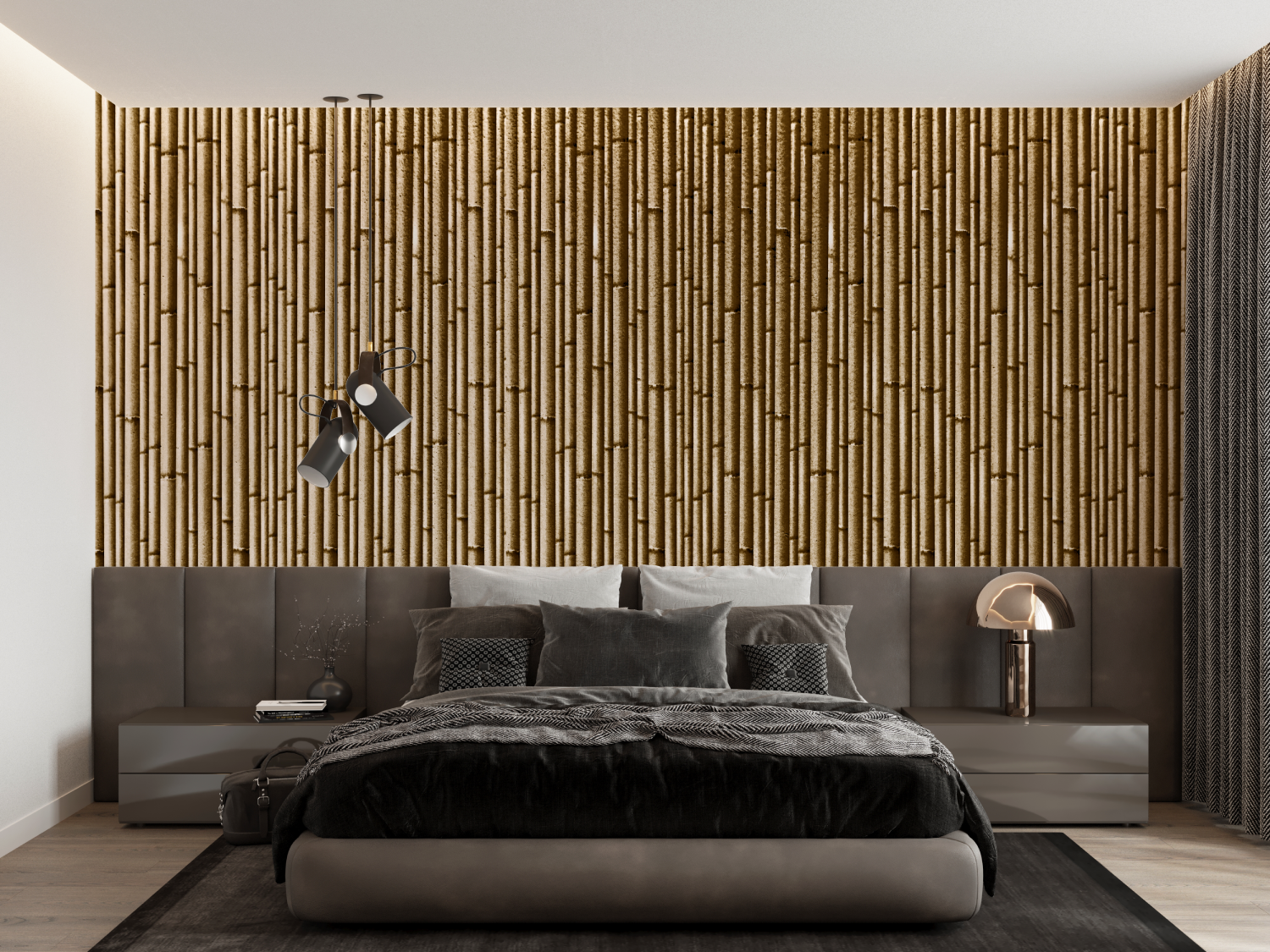 Bambus-Effekt-Tapete | Wandbilder Tapete