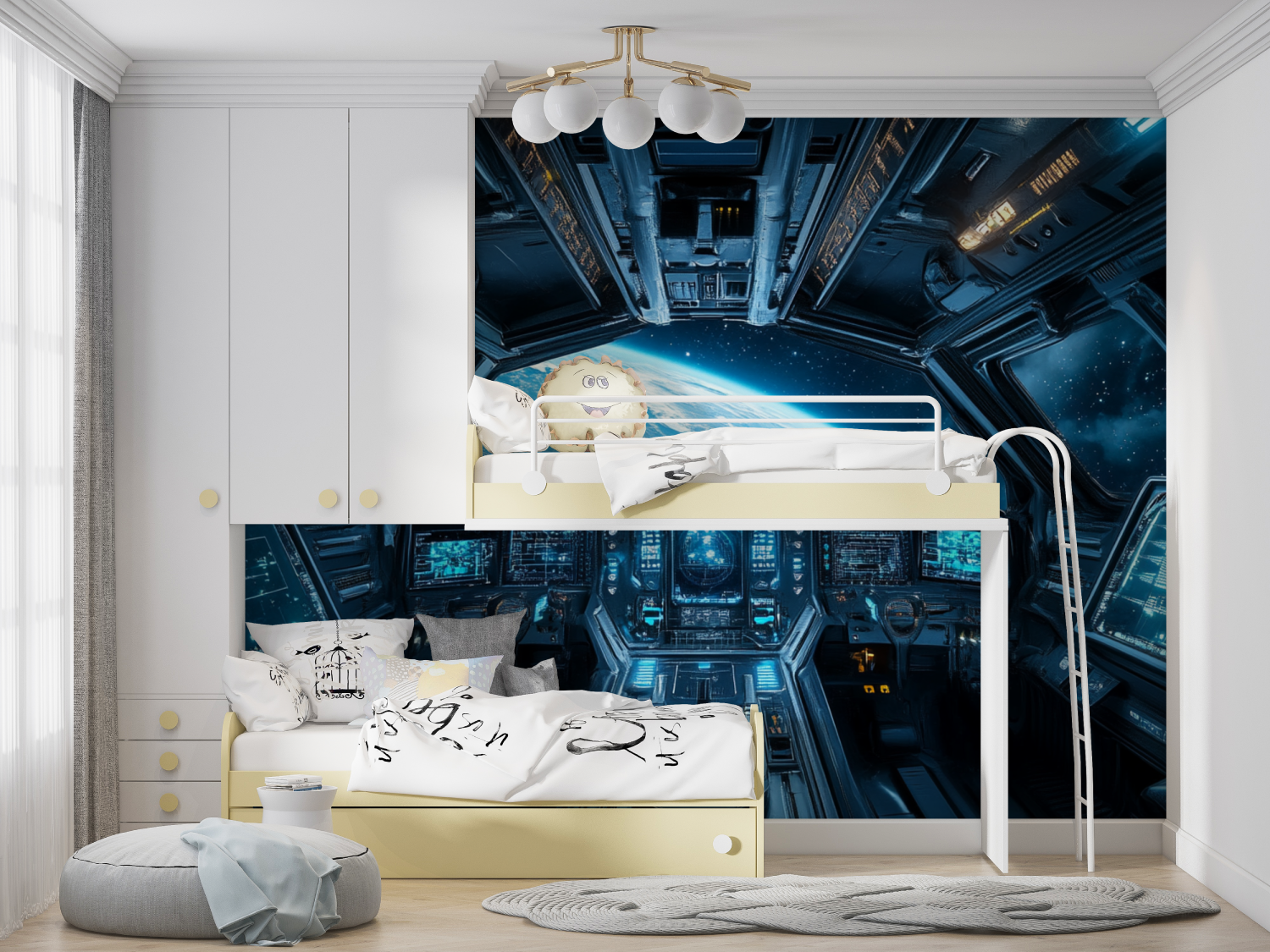 Space Cockpit Wallpaper | Murals Wallpaper