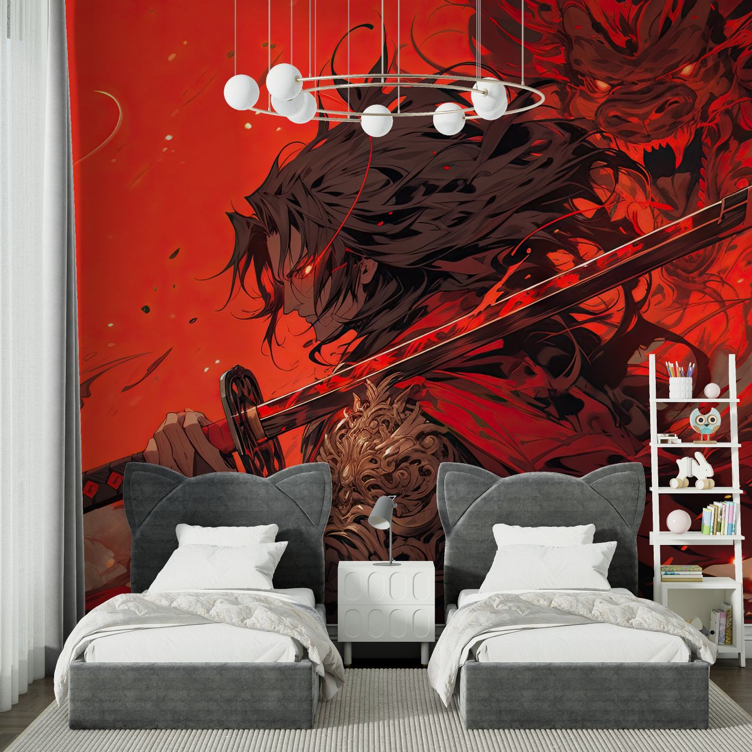 Super Samurai Anime Wallpaper | Murals Wallpaper