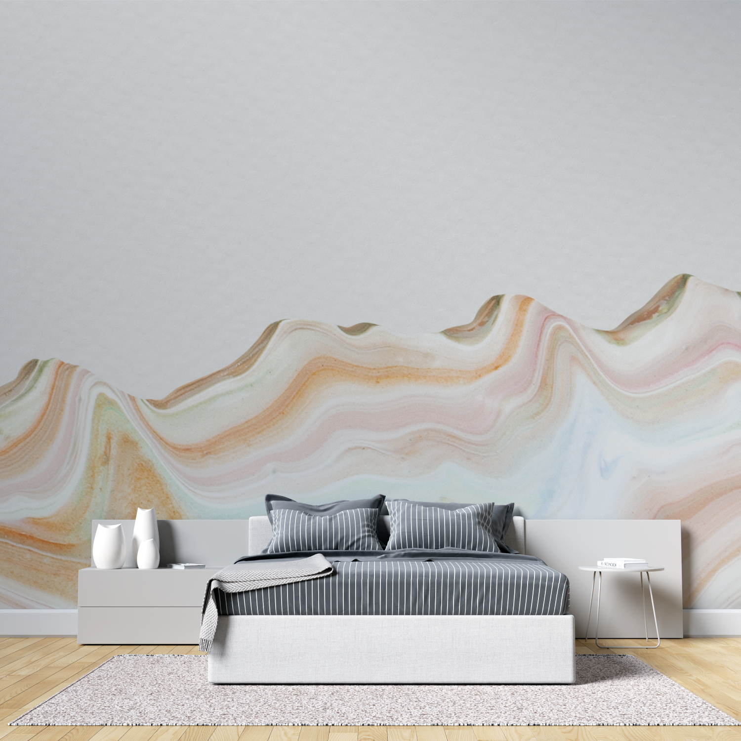 Watercolor Wave Design Wallpaper | Murals Wallpaper
