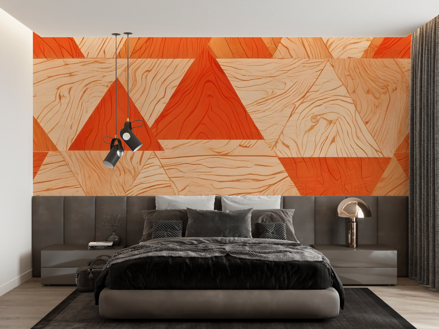 Orange Pattern Wallpaper | Murals Wallpaper