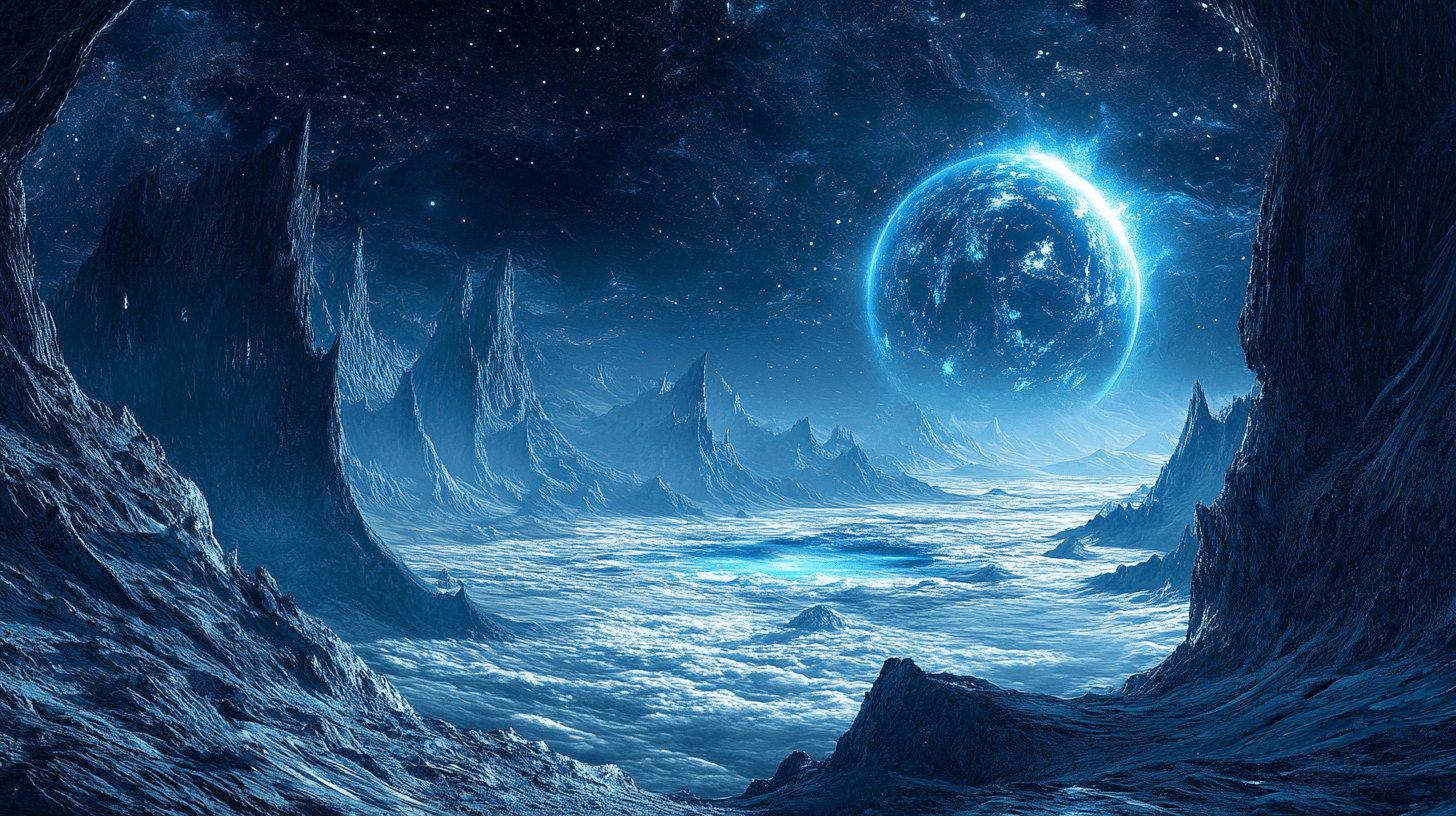 Spaceship Wallpaper with Planet View | Murals Wallpaper